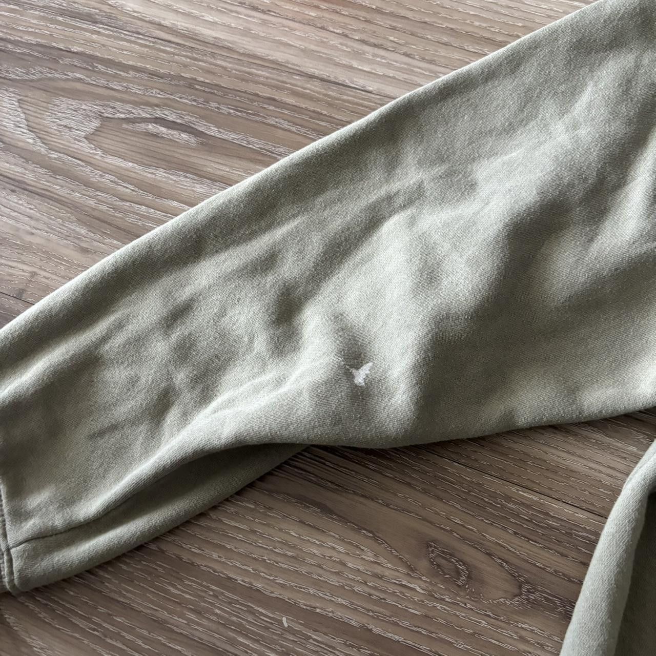 Japanese Brand Crazy Vintage Y2K/2000s Faded Sage Green Blank Essential Zip Up Hoodie! Size XL Size US XL / EU 56 / 4 - 7 Thumbnail