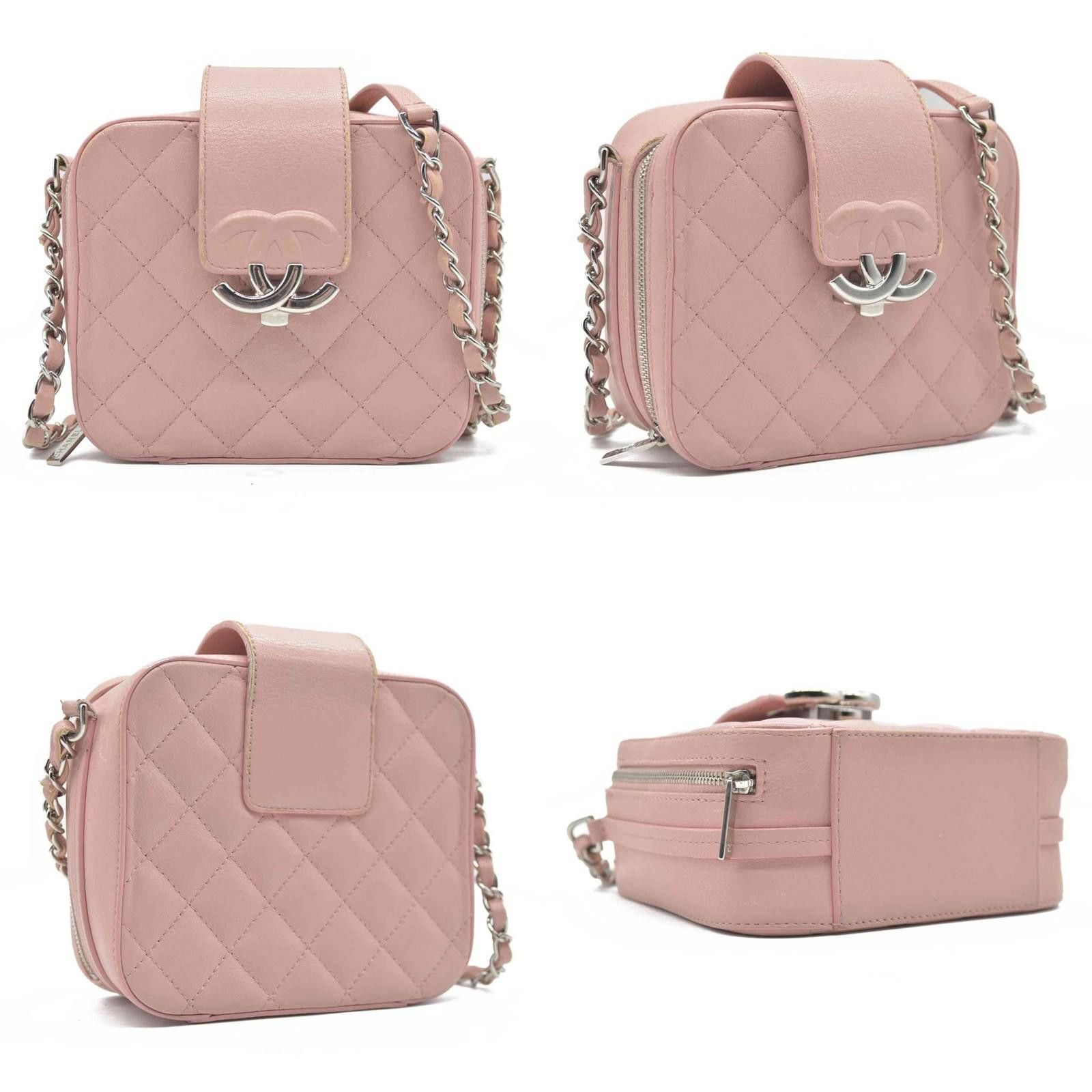 Chanel $4200 Chanel Lambskin Quilted Mini CC Box Camera Bag Pink Size ONE SIZE - 2 Thumbnail