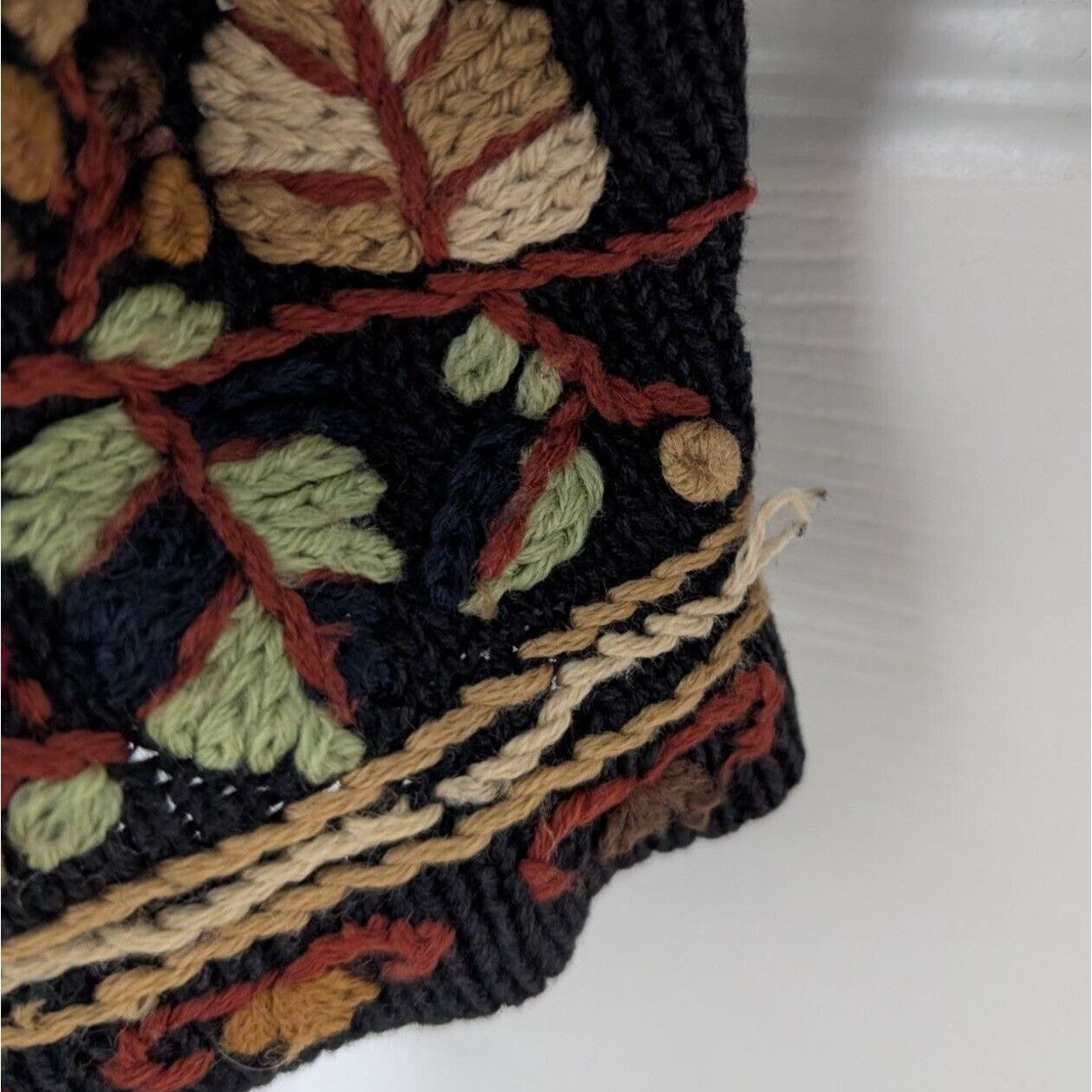 Designer Vintage All Points Embroidered Cardigan Womens Size XL Black Size XL / US 12-14 / IT 48-50 - 5 Thumbnail