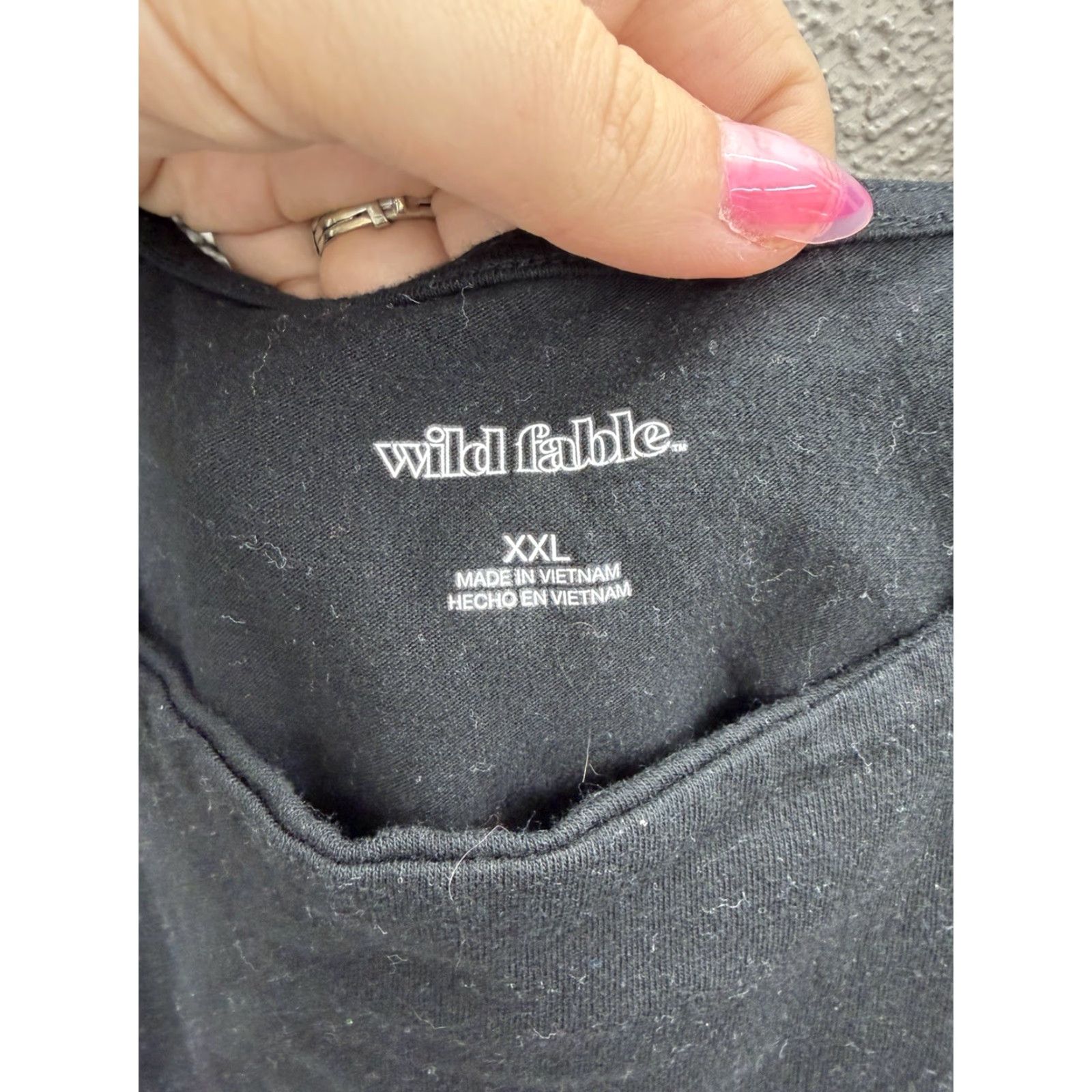 Vintage Wild Fable Tank Top Womens Size XXL Black Cropped Sleeveless Scoop Neck Casual Minted by Brand? Size XXL / US 16-18 / IT 52-54 - 3 Thumbnail