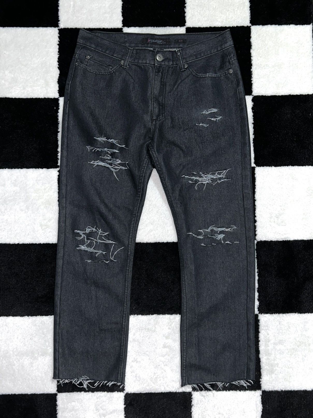 Other Dark Navy Distressed Jeans Size US 34 / EU 50 - 1 Thumbnail