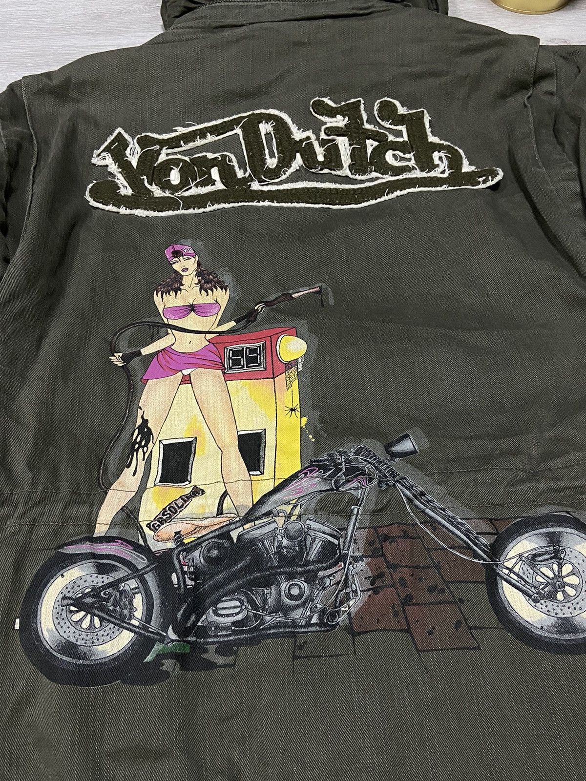 Von Dutch Von Dutch 2 in 1 moto bike girl RARE vintage jacket + Lining Size US L / EU 52-54 / 3 - 2 Thumbnail