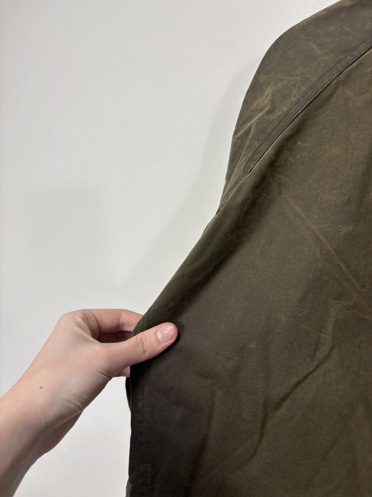 Barbour Barbour Longhurst Wax Cotton Men’s Khaki Waxed Jacket Coat Size US XXL / EU 58 / 5 - 23 Thumbnail