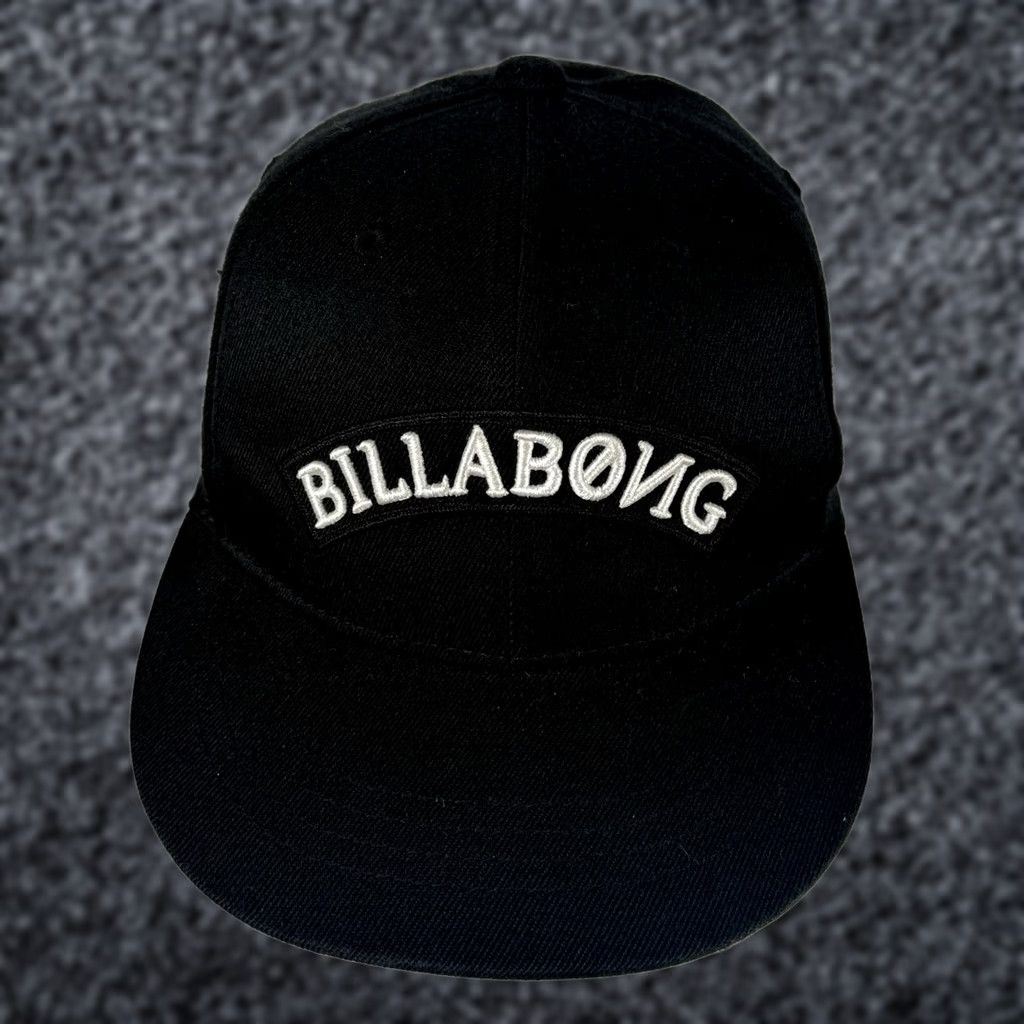Vintage VINTAGE Billabong Flexfit 210 Hat 6 1/2 Black Baseball Cap Men Adults 6 1/2- 67/8 Surf Skate Size ONE SIZE - 1 Thumbnail