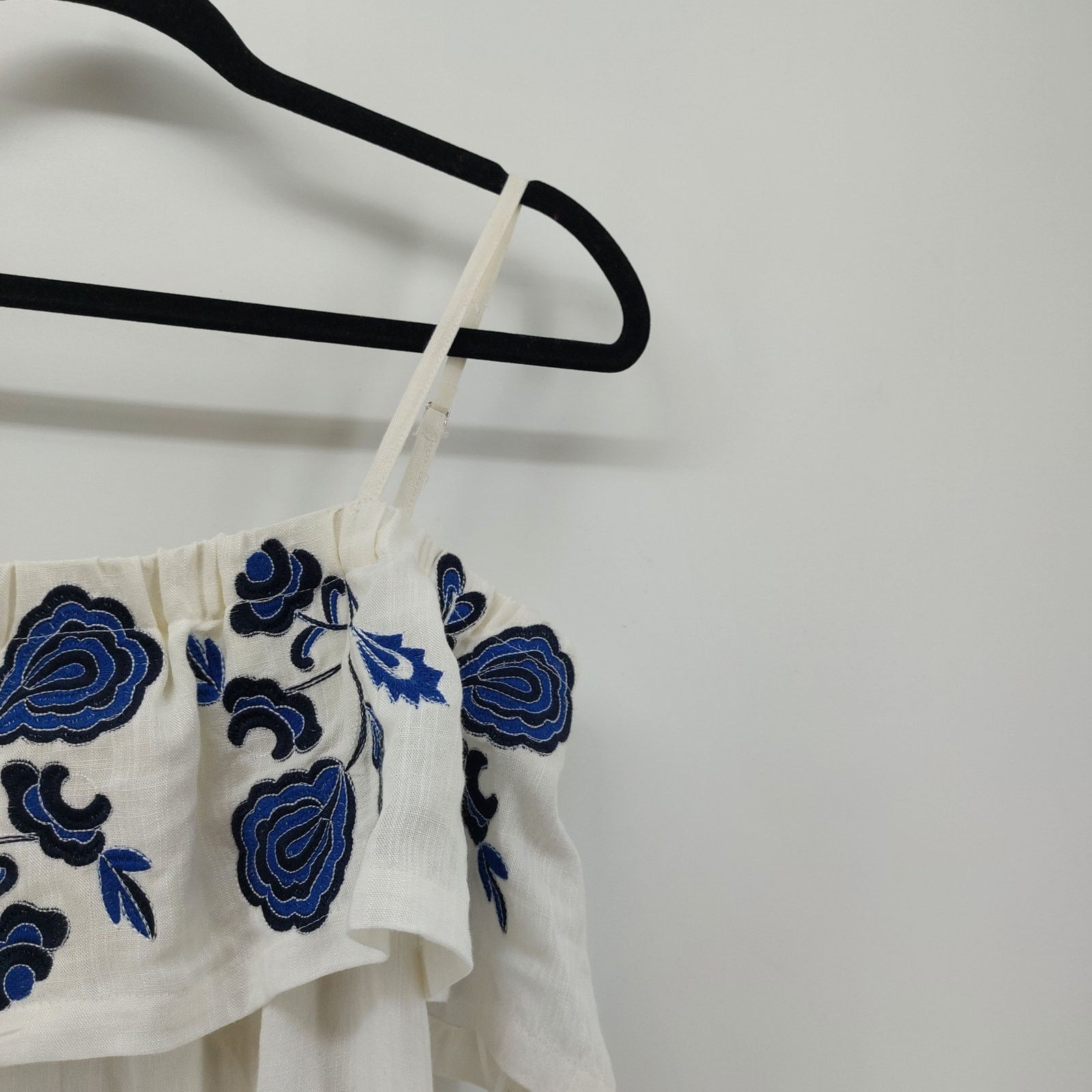 Other The Impeccable Pig White Embroidered Sz M Shoulder Capesina Size M / US 6-8 / IT 42-44 - 7 Thumbnail