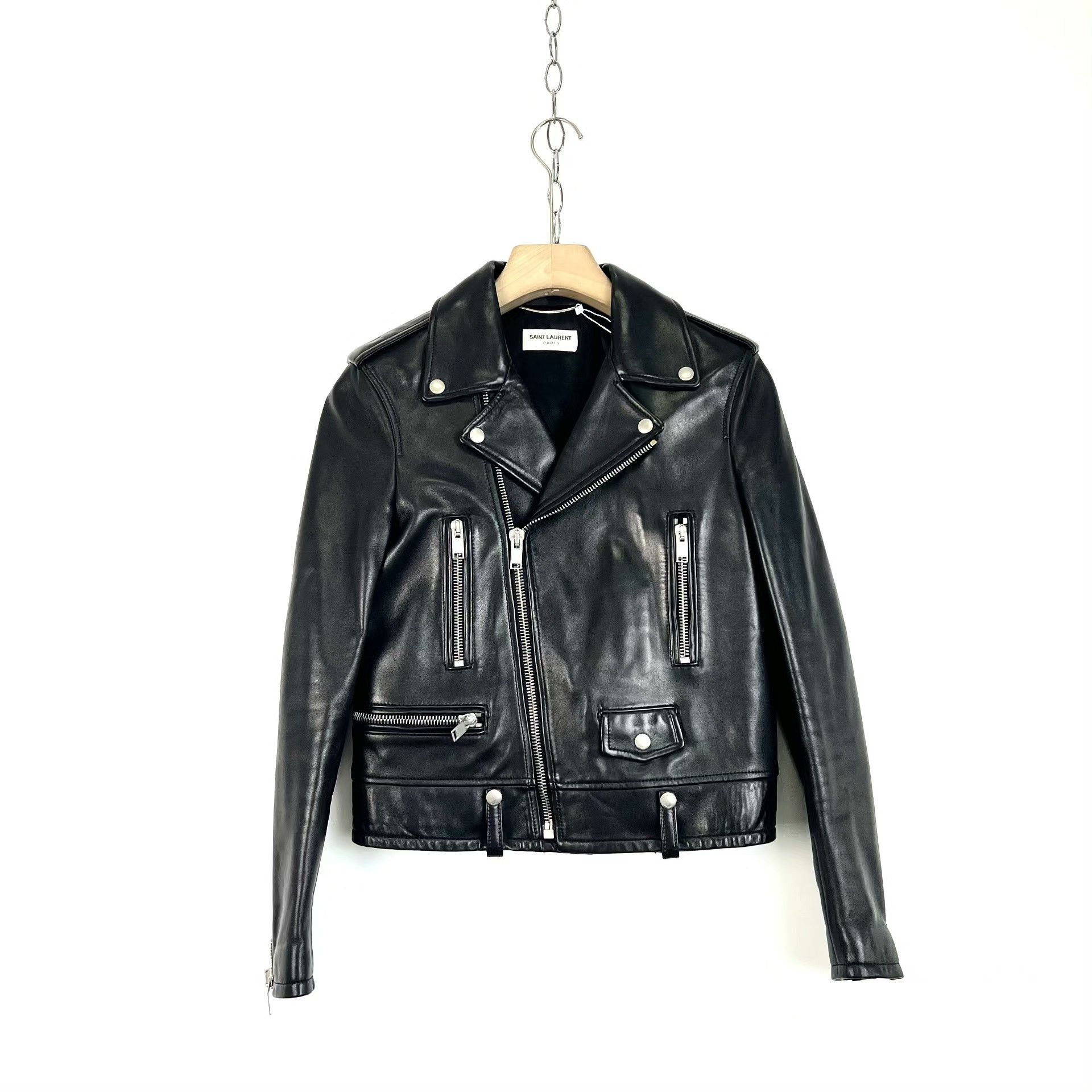 Saint Laurent Paris Saint Laurent Classic Leather Biker Jacket Size US M / EU 48-50 / 2 - 1 Thumbnail