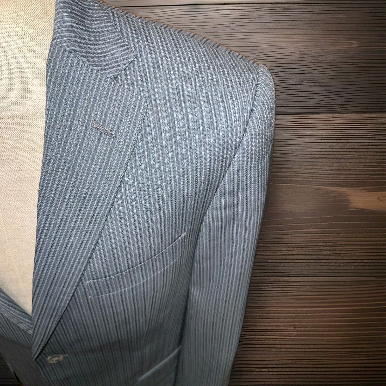Versace Versace Collection by Gianni Versace Gray Blazer Size 40R US Size 40R - 4 Thumbnail