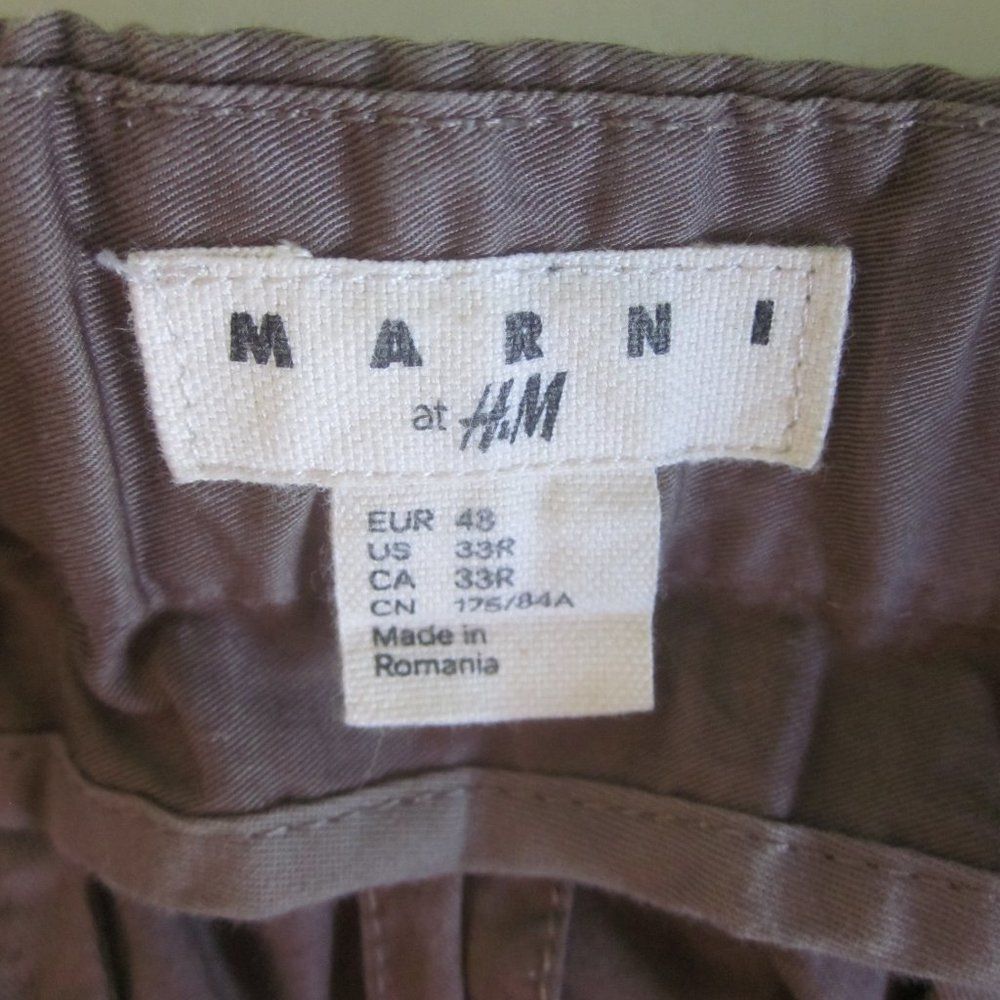 Marni Marni for H&M Cotton Crop Pants Fits Womens 10 Size 32" / US 10 / IT 46 - 3 Thumbnail