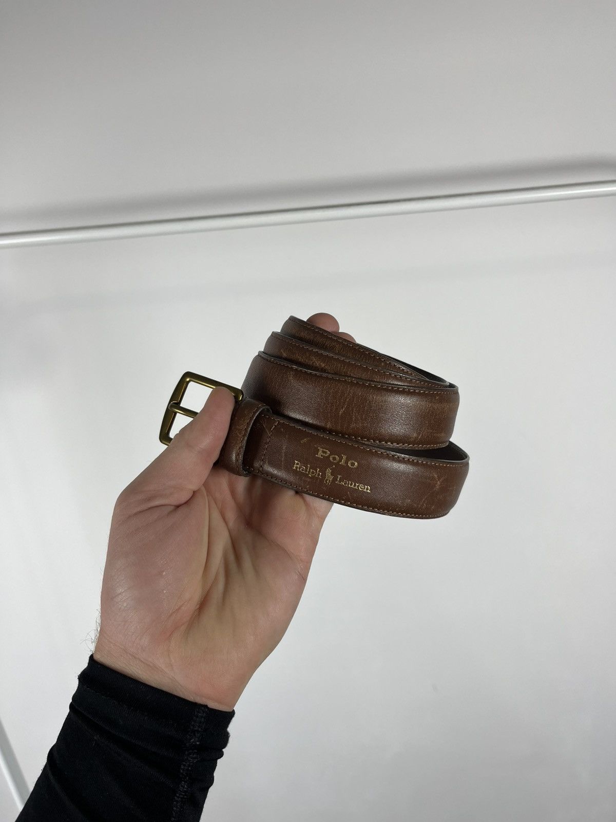 Polo Ralph Lauren Polo Ralph Lauren Brown Leather Belt 120cm Size ONE SIZE - 1 Thumbnail
