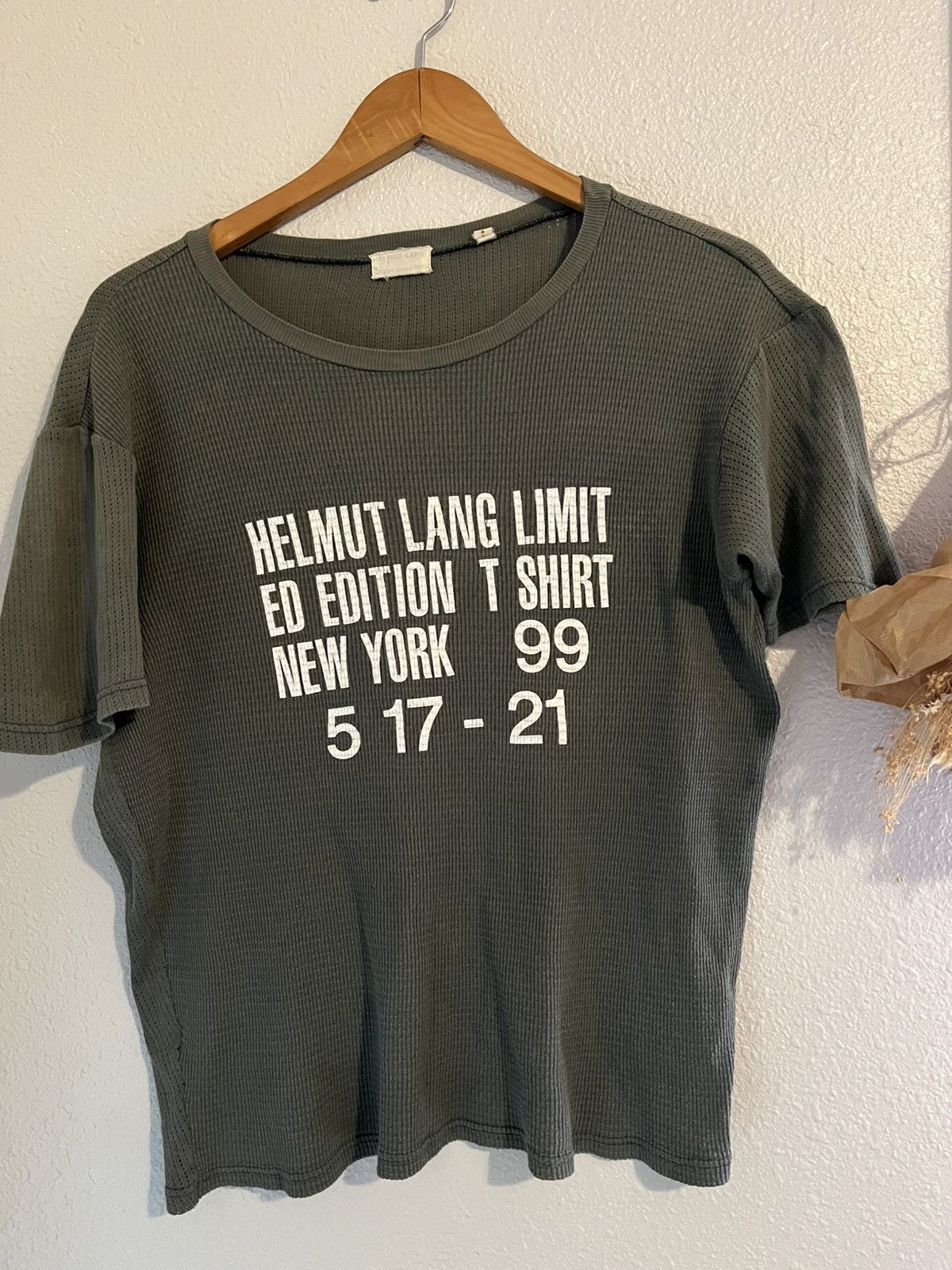 Helmut Lang helmut lang 1999 vintage waffle knit limited edition shirt Size US M / EU 48-50 / 2 - 4 Thumbnail