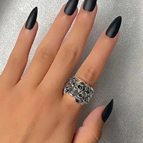 Japanese Brand Mini Skulls Adjustable Ring Size ONE SIZE - 3 Thumbnail
