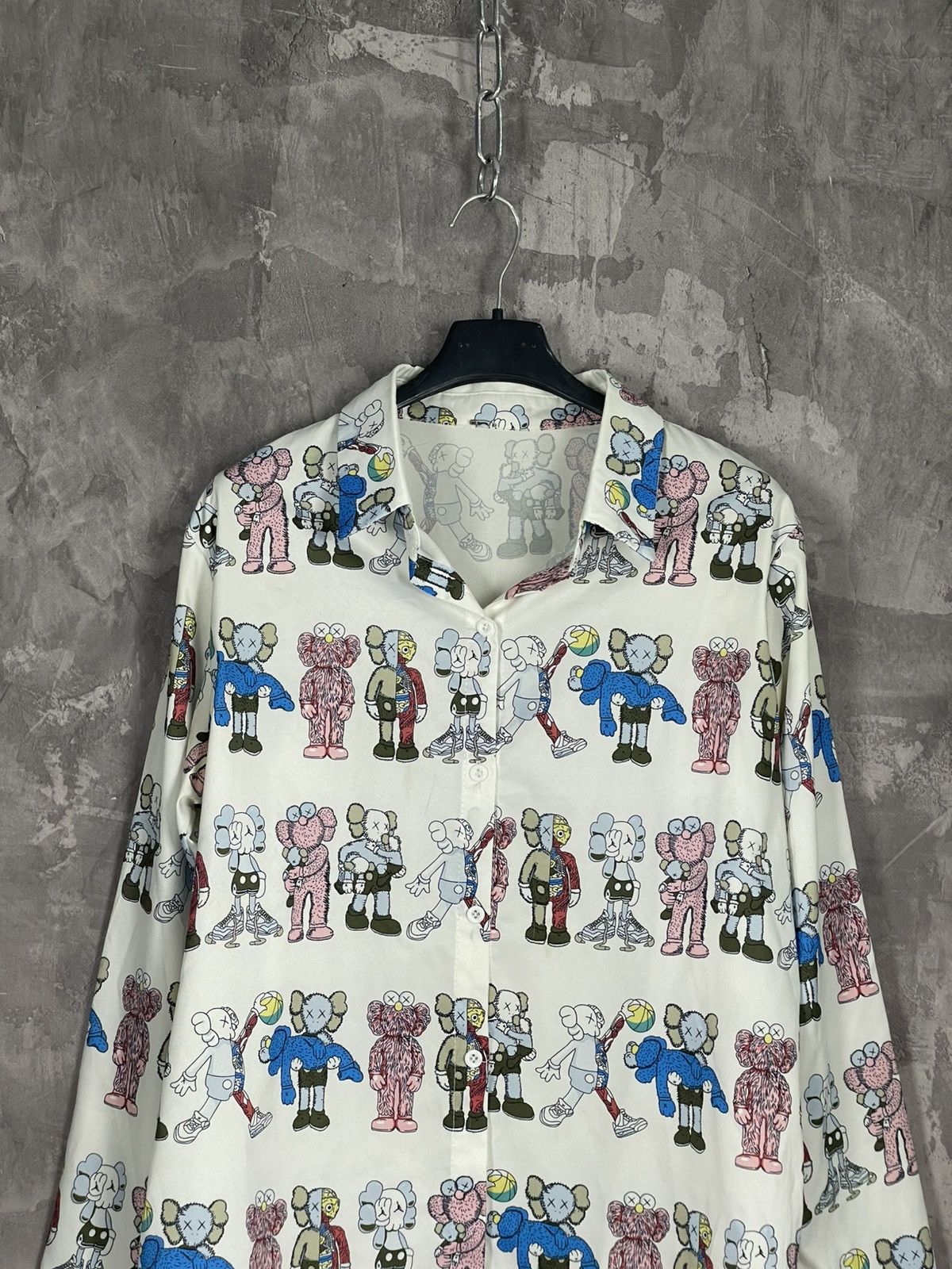 Hypebeast × Kaws VINTAGE MULTILOGO KAWS HYPEBEAST SHIRT BUTTON UP Size US M / EU 48-50 / 2 - 2 Thumbnail