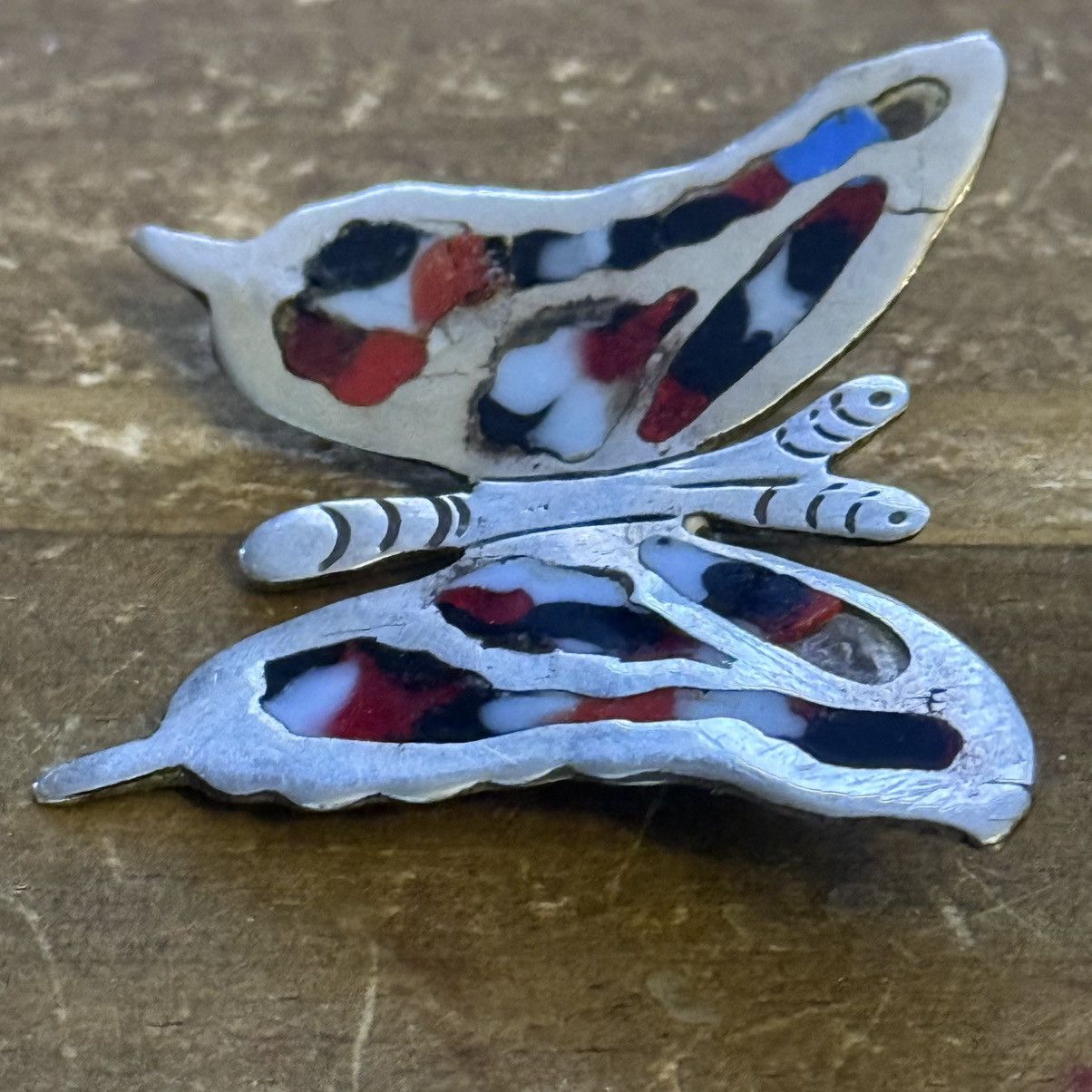 Vintage Vintage silver alpaca Mexico butterfly brooch Size ONE SIZE - 3 Thumbnail