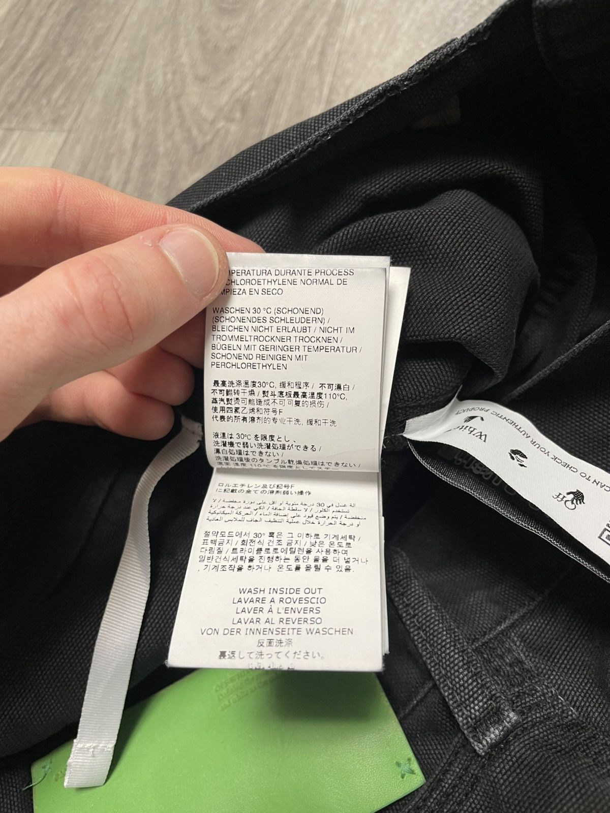 Off-White Off White Black Cargo Jeans Size US 32 / EU 48 - 16 Thumbnail