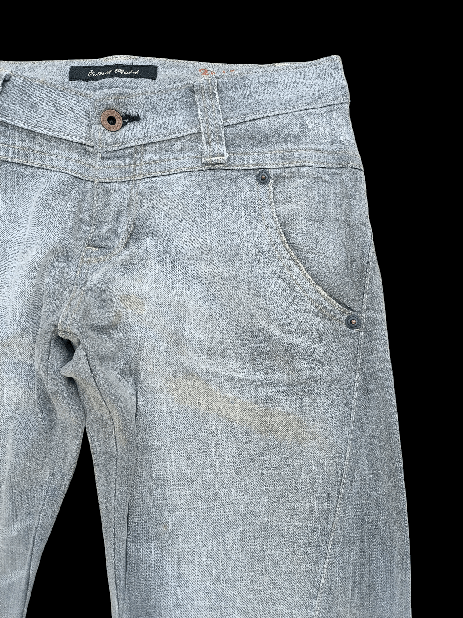 If Six Was Nine × Japanese Brand × Tornado Mart Vintage Camel Road Distressed Flare Jeans Size US 30 / EU 46 - 6 Thumbnail