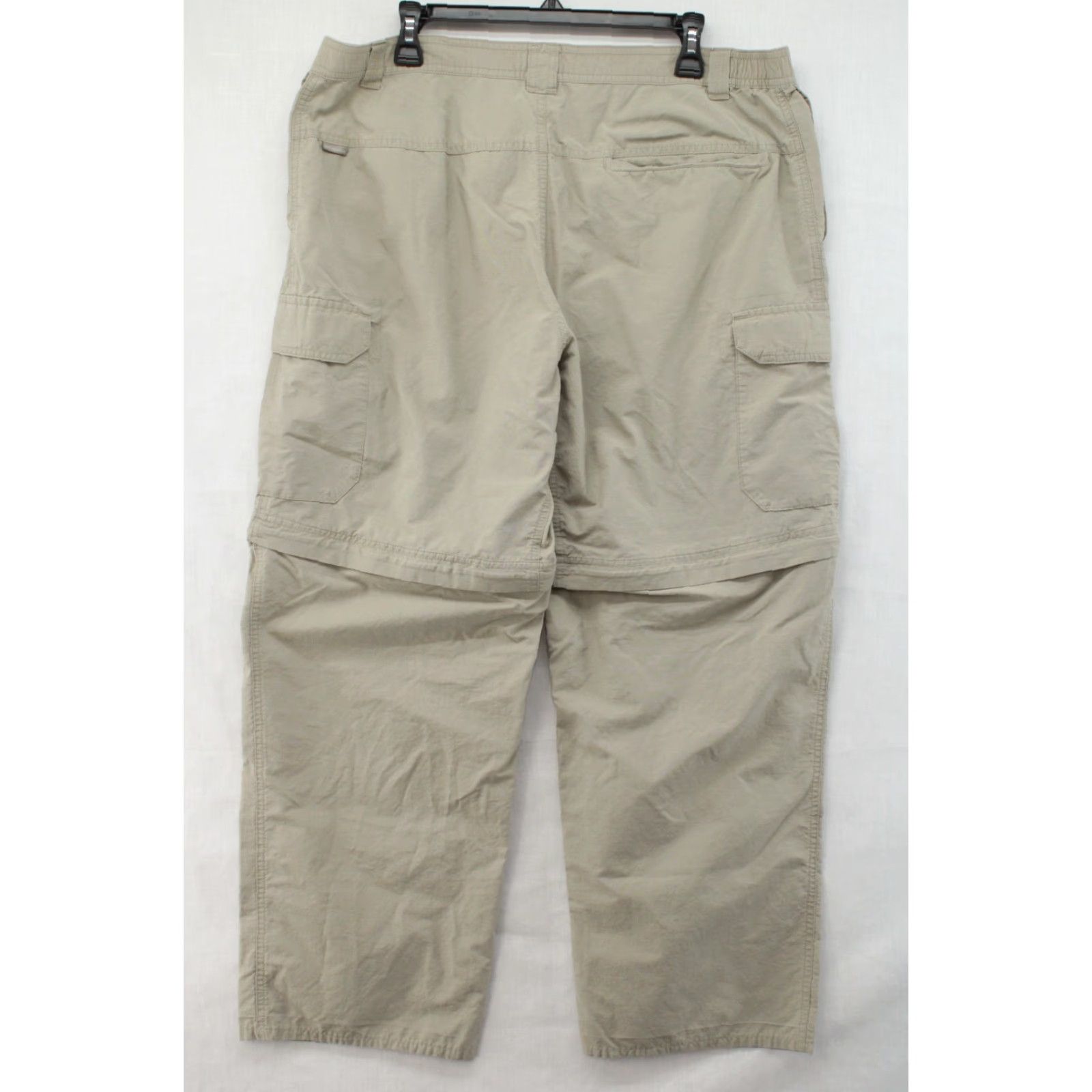 Vintage Columbia Pants Mens Large Khaki Tan Convertible Hiking Rip Stop Fishing Utility Pants Mens Regular Brown Beige Size US 33 - 4 Thumbnail
