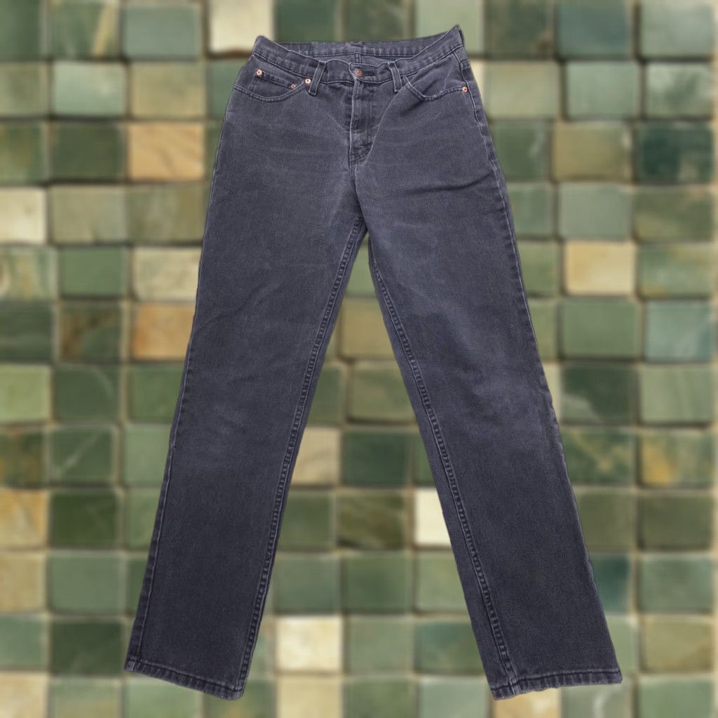 Jordache VINTAGE Jordache Jeans Size 31 Black High Rise Denim 90s Y2K 2000s Womens Size 24" / US 00 / IT 34 - 1 Thumbnail