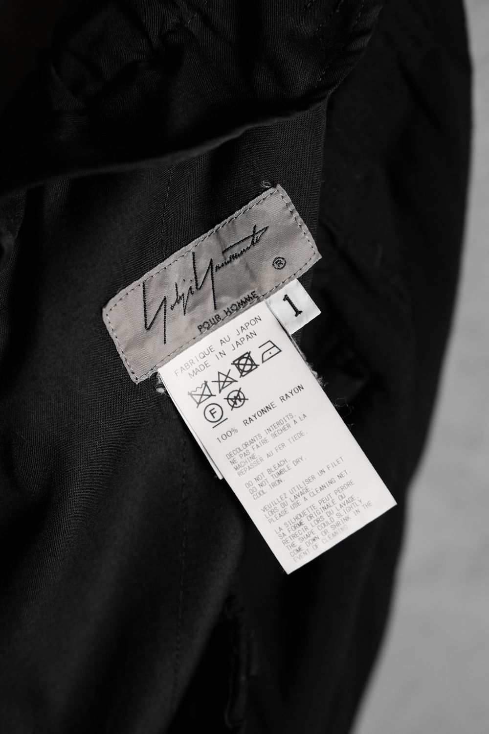 Yohji Yamamoto Yohji Yamamoto Pour Homme 18S/S Rayon Crow Pants Size US 30 / EU 46 - 8 Thumbnail