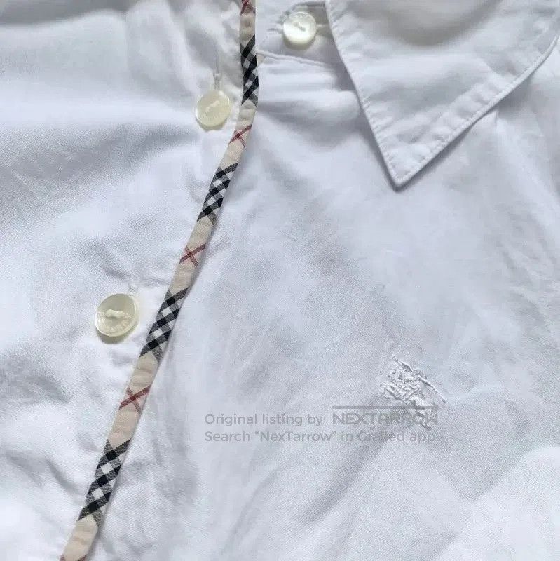 Burberry Burberry White Cotton Women's Shirt. Size M / US 6-8 / IT 42-44 - 4 Thumbnail
