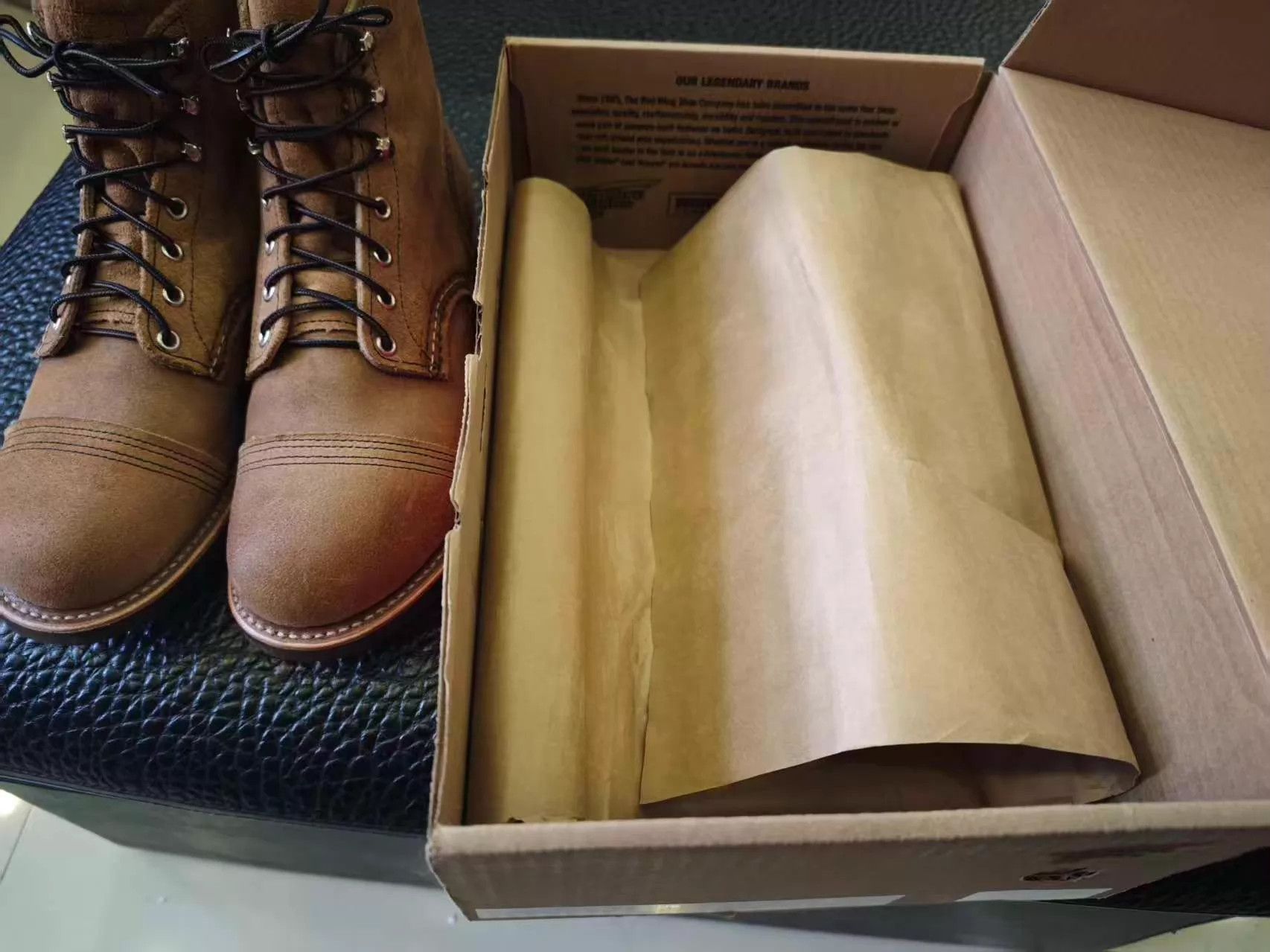 Red Wing Red Wing 8083 6-inch Tan Suede Leather Work Boot 8.5D Size US 8.5 / EU 41-42 - 8 Thumbnail
