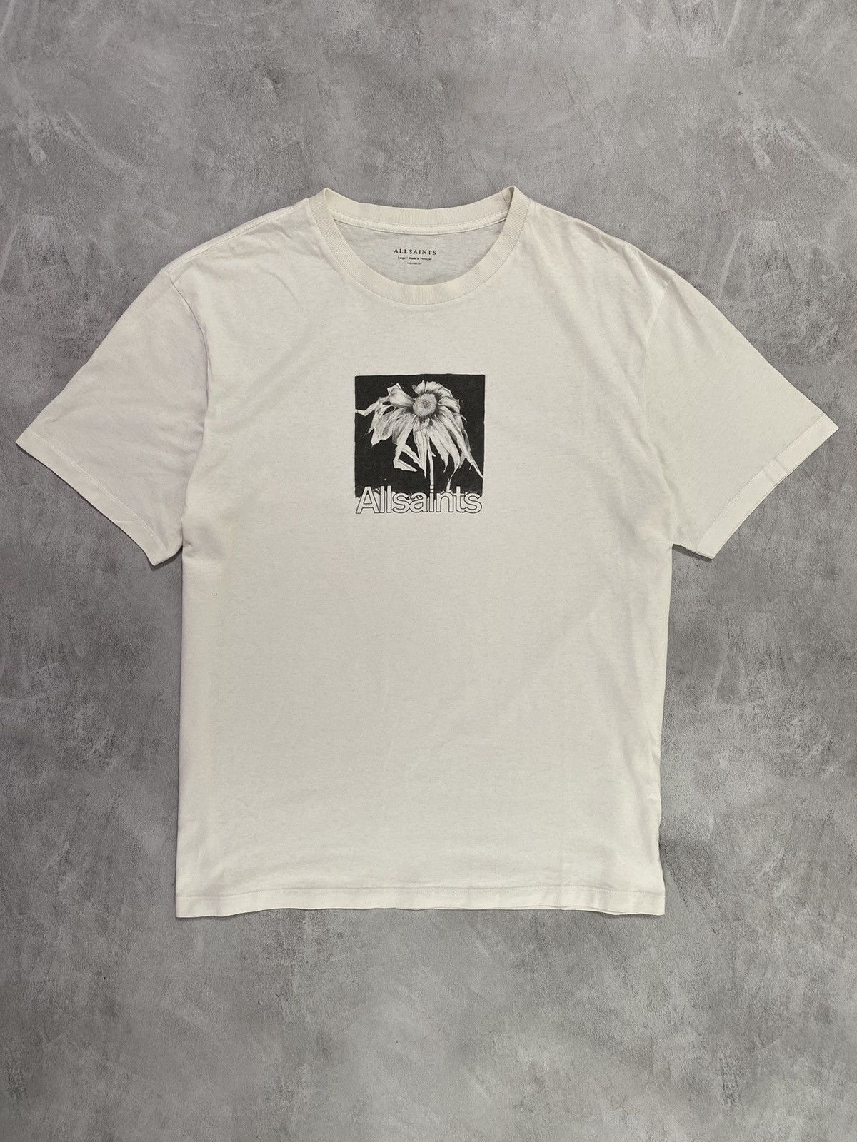 Allsaints Vintage Luxury Oversized T-Shirt ALLSAINTS Dead Flower 🥀 Size US L / EU 52-54 / 3 - 1 Thumbnail