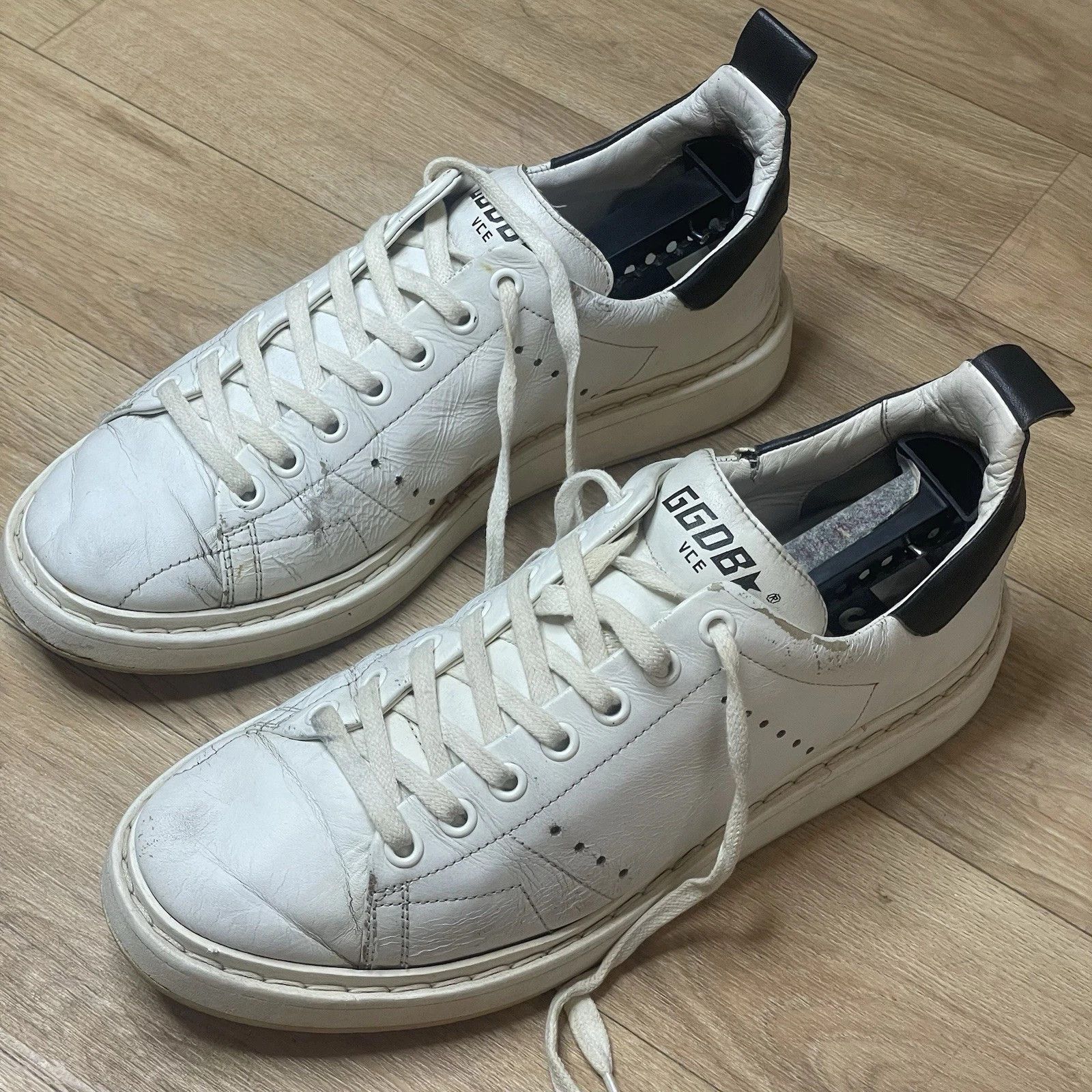 Golden Goose Golden Goose Sneakers STARTER VCE GGDB WHITE Leather low top Size US 8 / IT 38 - 1 Thumbnail