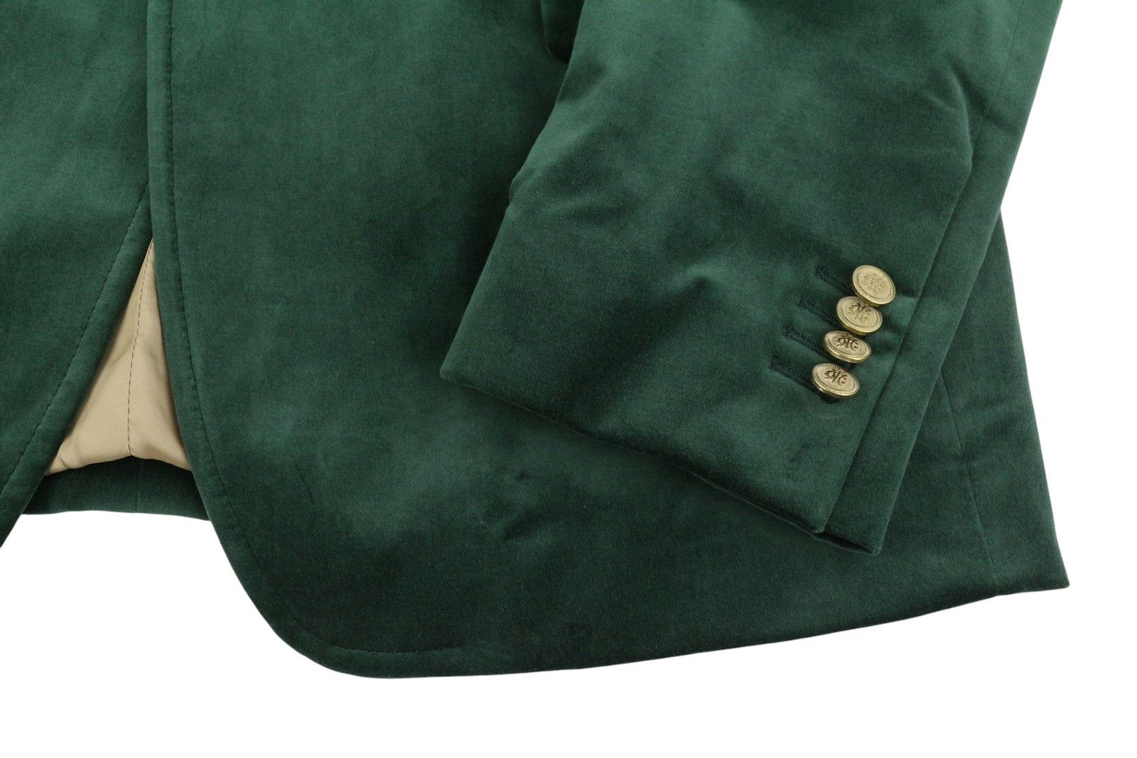 Gant VELVET CLUB EU54 Tartan Green Notch Blazer 87327 Size 44R - 6 Thumbnail