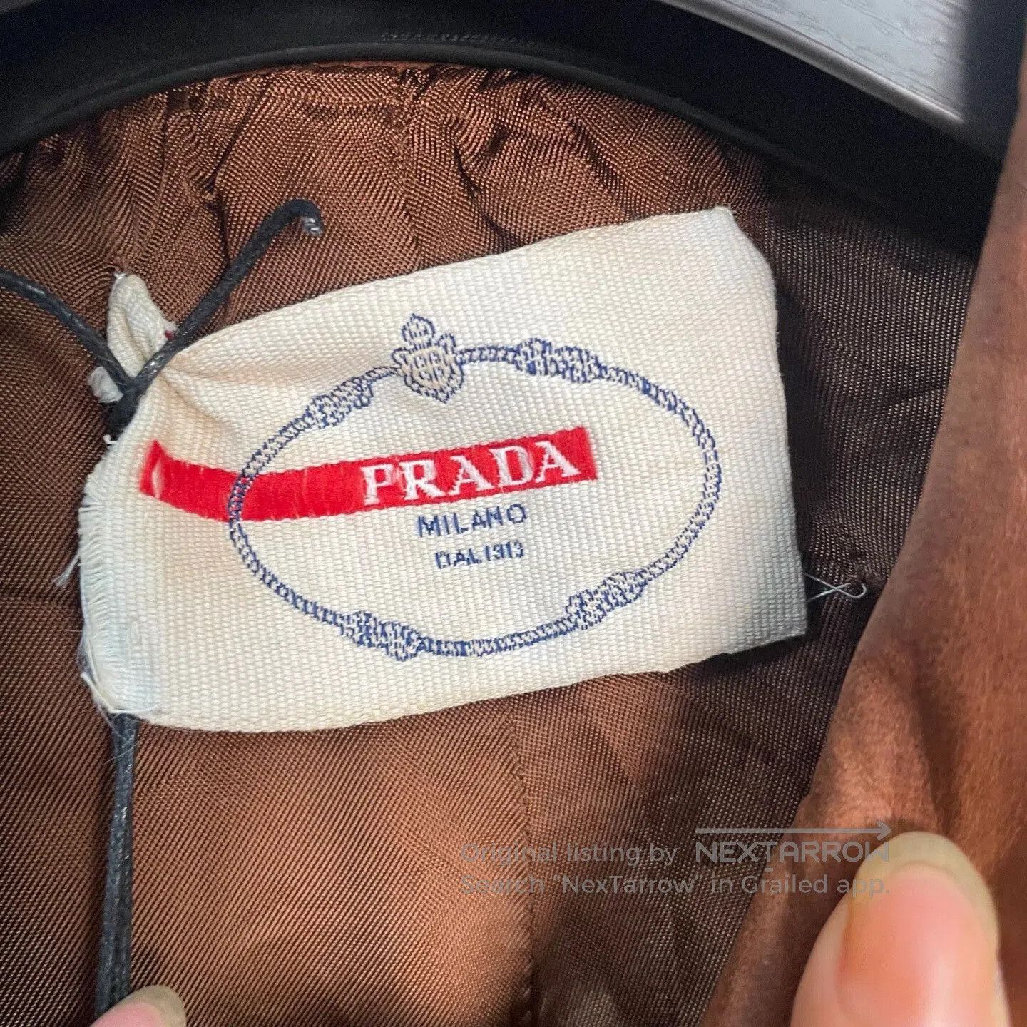 Prada classic brown leather motorcycle jacket. Size US L / EU 52-54 / 3 - 3 Thumbnail