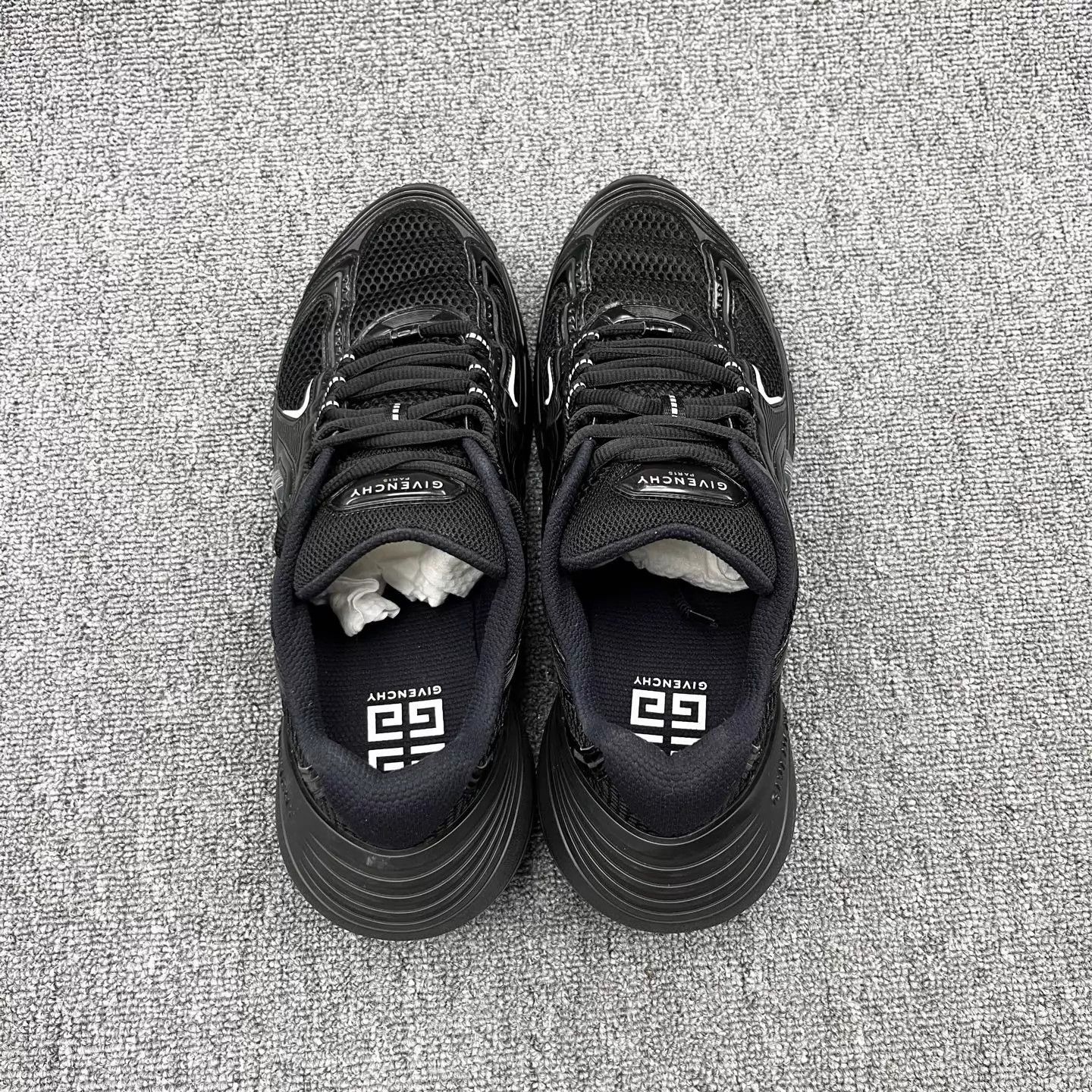 Givenchy Givenchy Black Warrior TK-MX Runner Tech Mesh Sneaker 45 Size US 12 / EU 45 - 3 Thumbnail
