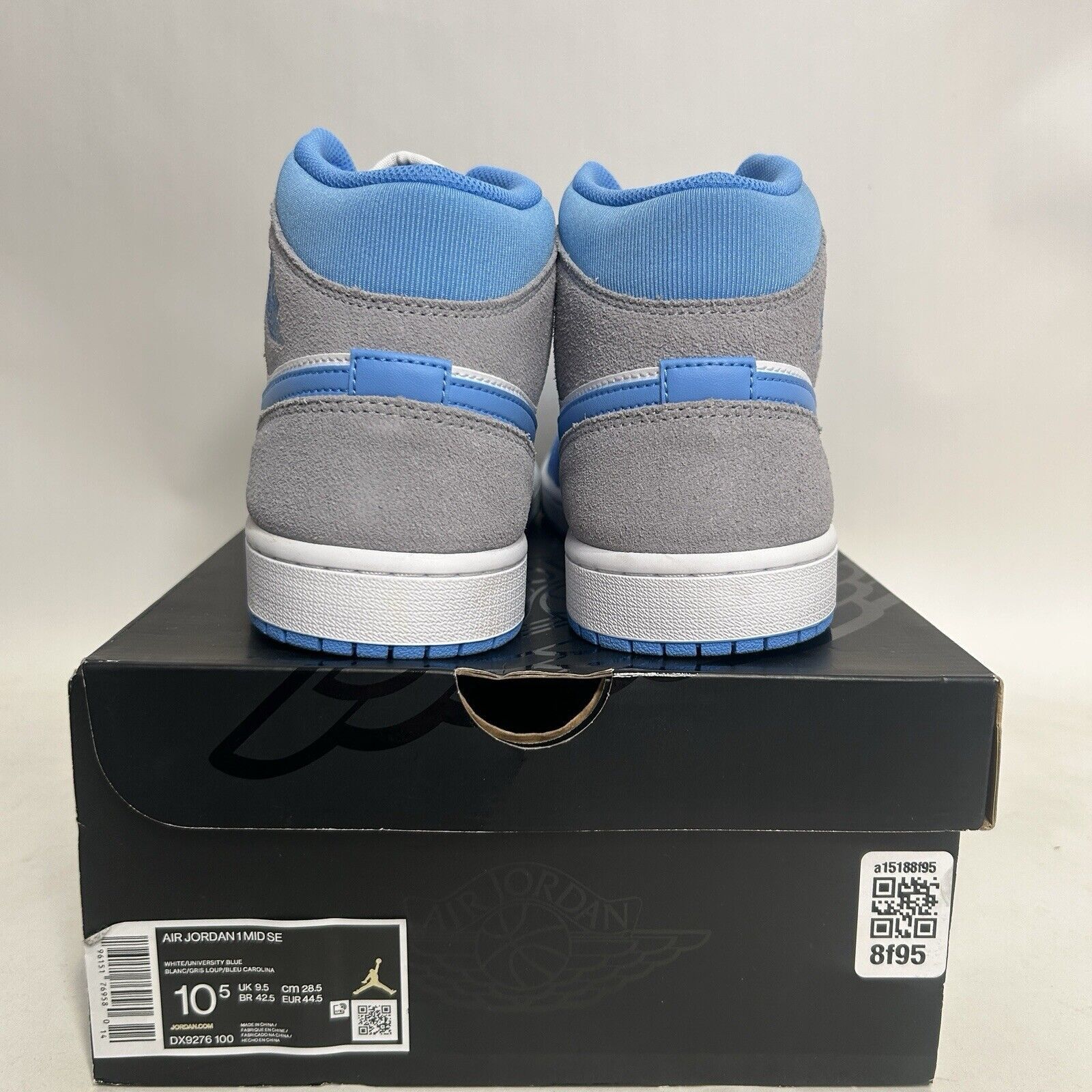 Jordan Brand Nike Air Jordan 1 Mid SE Retro “University Blue/UNC” 2024 Size US 10.5 / EU 43-44 - 4 Thumbnail