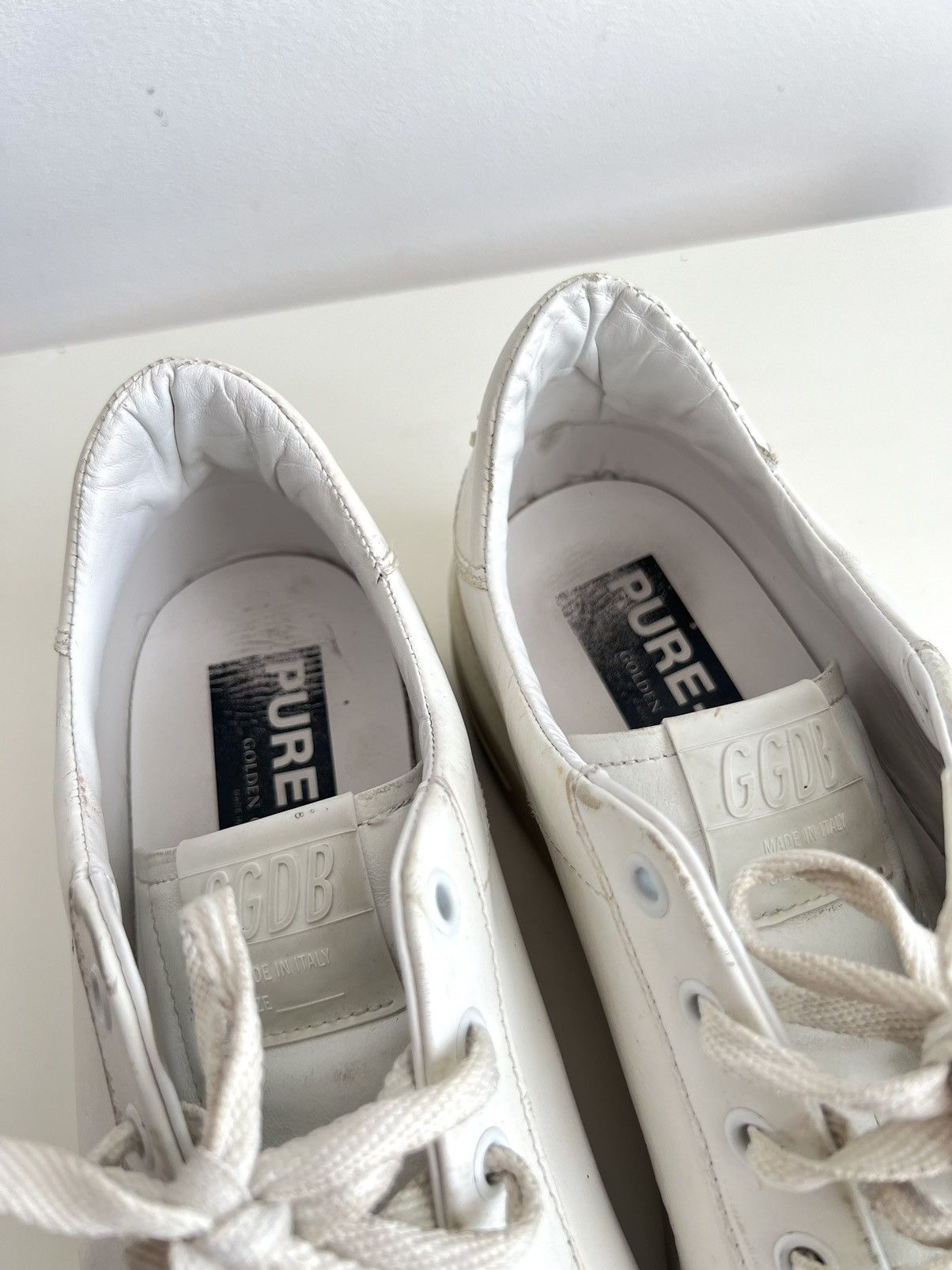 Golden Goose Golden Goose Pure Star Distressed Sneakers White Size US 9 / EU 42 - 23 Thumbnail