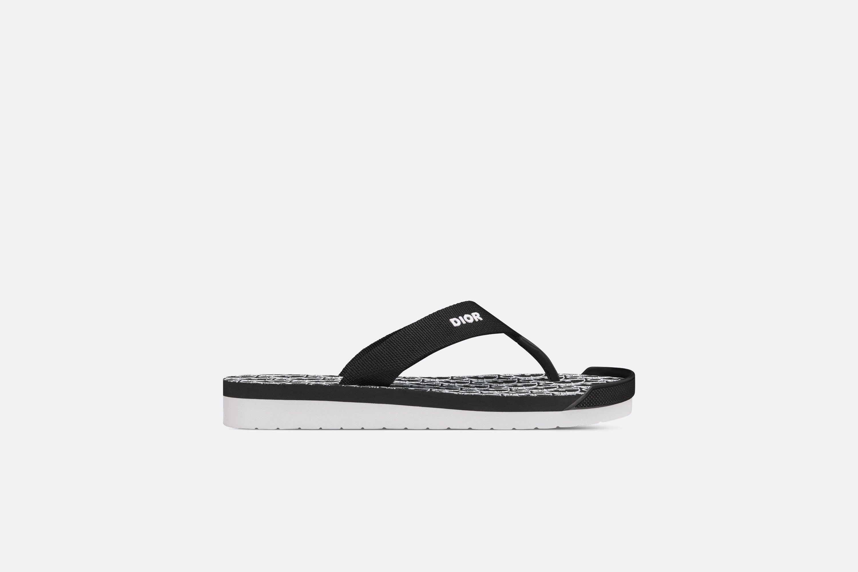 Dior o1w1db10425 3SN288 Alpha Thong Sandals in Black Size US 9.5 / EU 42-43 - 1 Thumbnail