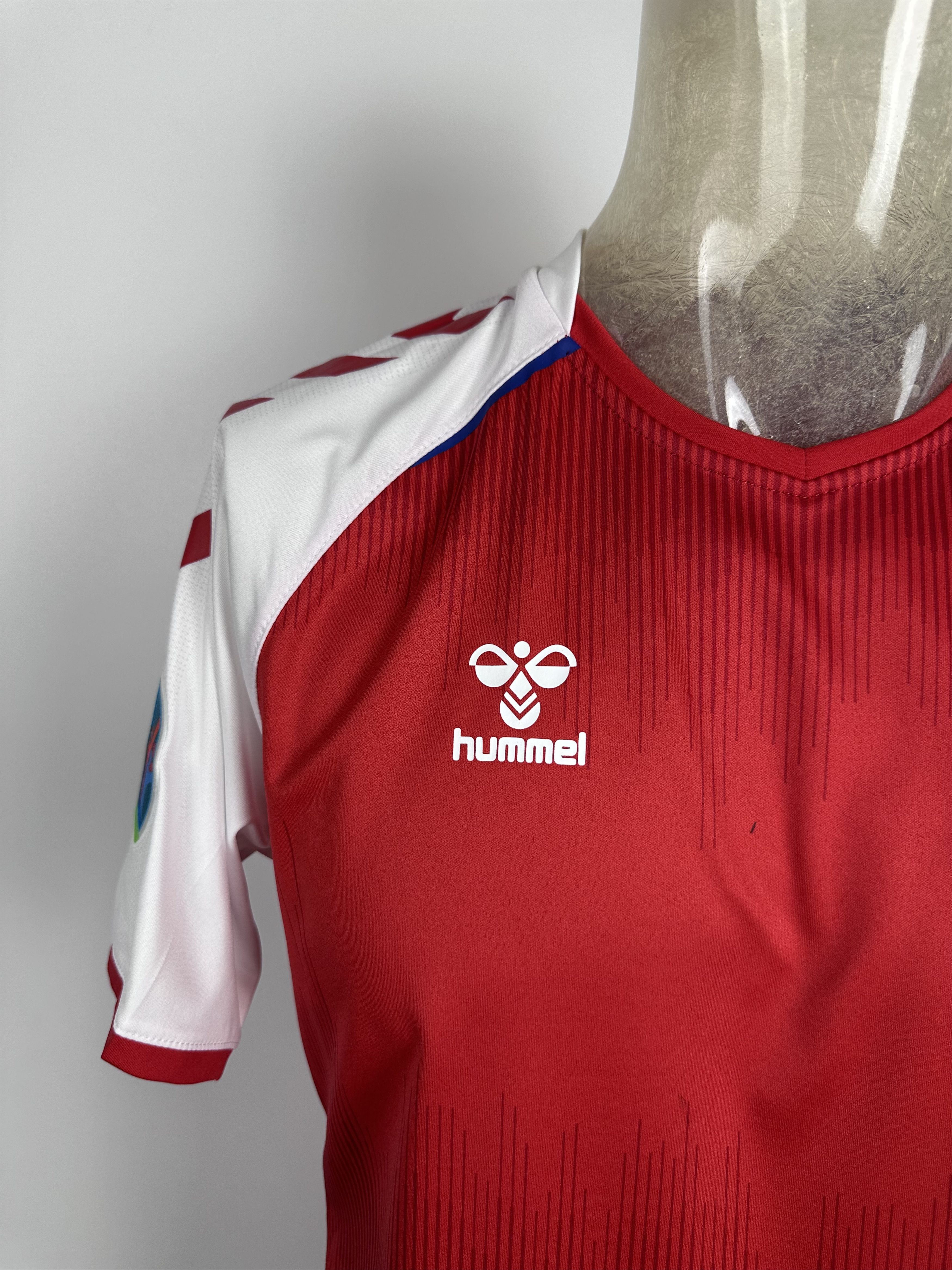 Hummel DENMARK 2021 22 HOME FOOTBALL SHIRT SOCCER JERSEY HUMMEL RED Size US L / EU 52-54 / 3 - 3 Thumbnail