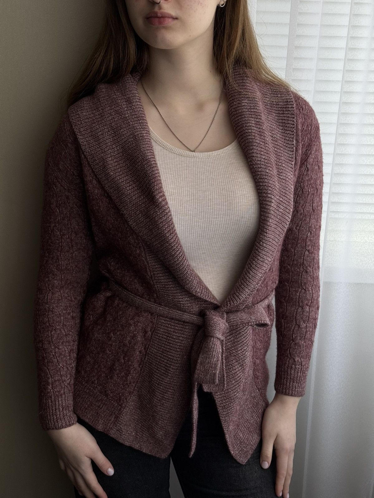 Ralph Lauren Ralph Lauren Cardigan Knitted Belted Linen Alpaca Size S / US 4 / IT 40 - 3 Thumbnail