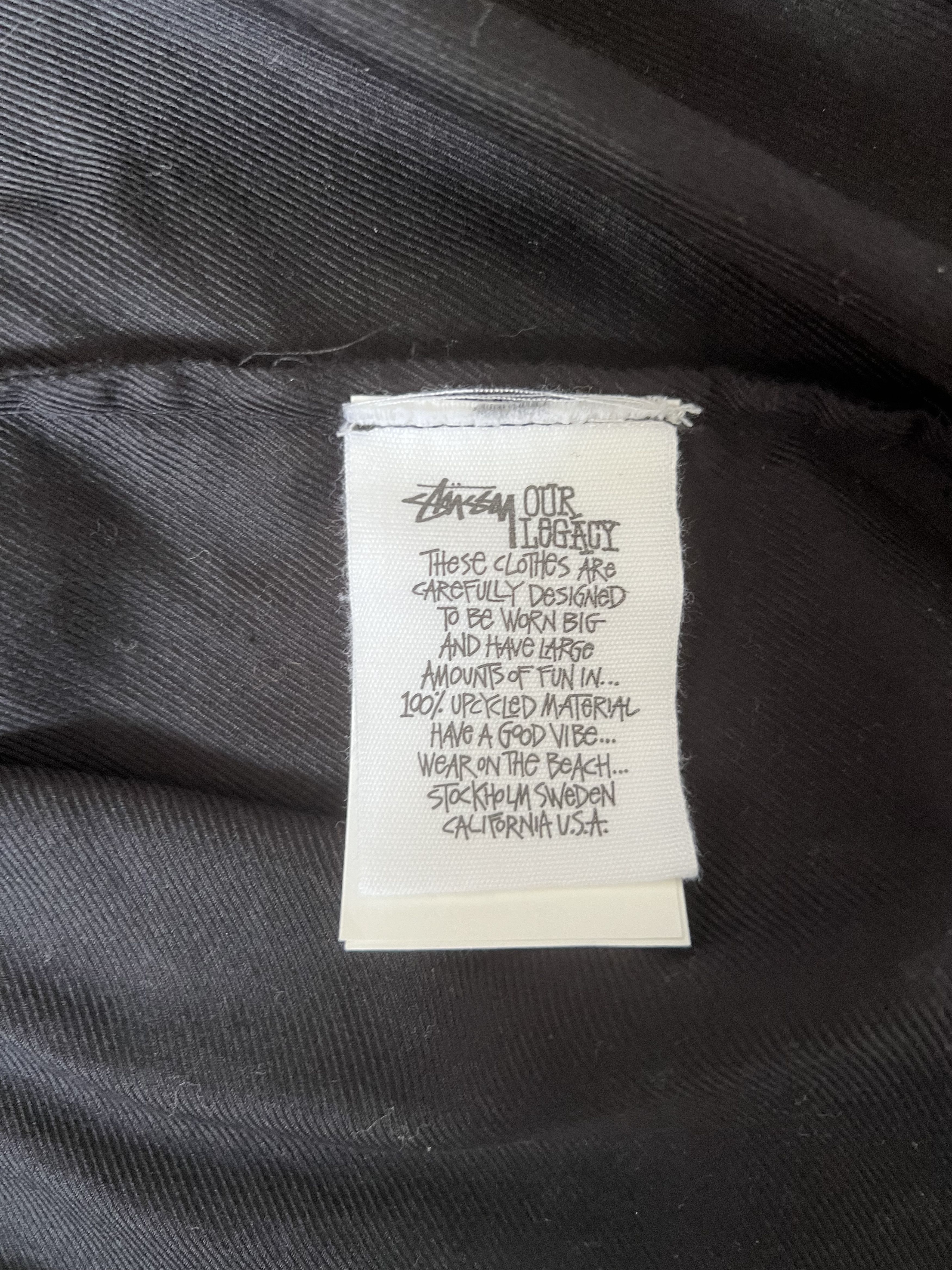 Our Legacy × Stussy 💚 Stussy x Our Legacy Workshop Ranch Shirt Black Medium NEW Size US M / EU 48-50 / 2 - 9 Thumbnail