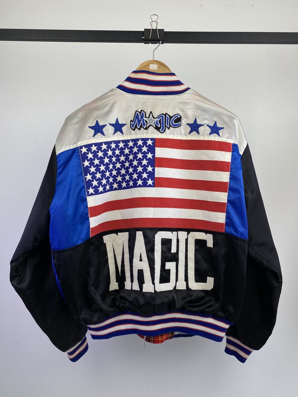 NBA 2000’s Old West Orlando Magic Satin Varsity Jacket Size US L / EU 52-54 / 3 - 4 Thumbnail