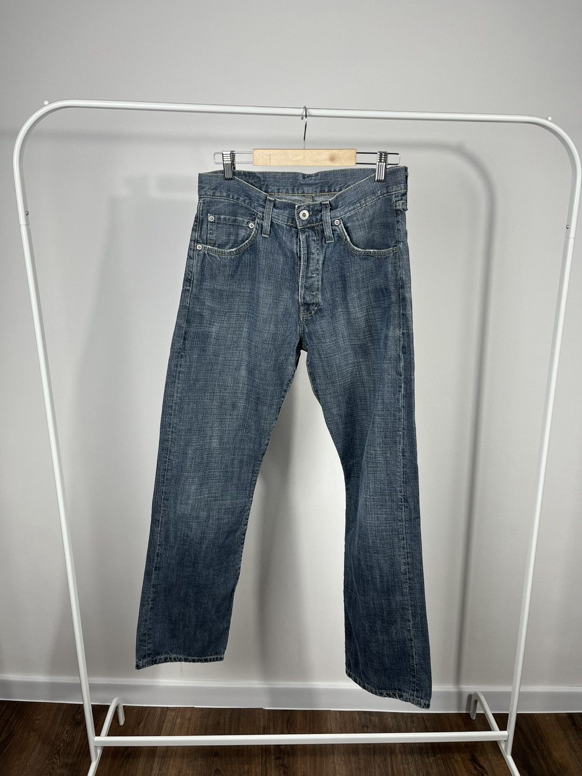 G-Star G Star Raw Jeans Custom Big Logo W31 L30 Blue Straight Fit Size US 31 - 13 Thumbnail