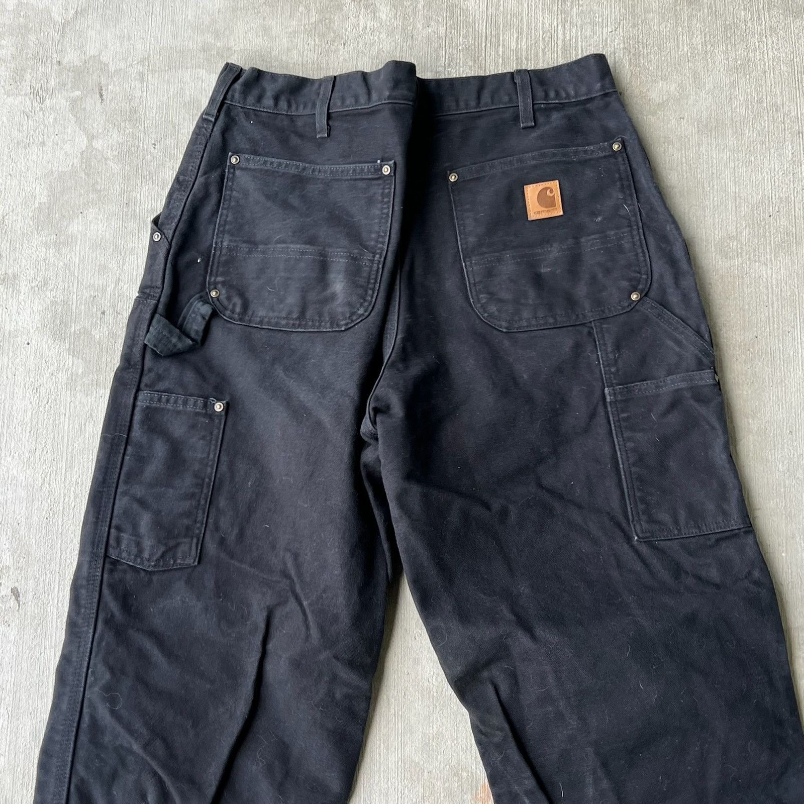 Carhartt × Vintage Carhartt black double knee work wear carpenter pants Size US 33 - 6 Thumbnail