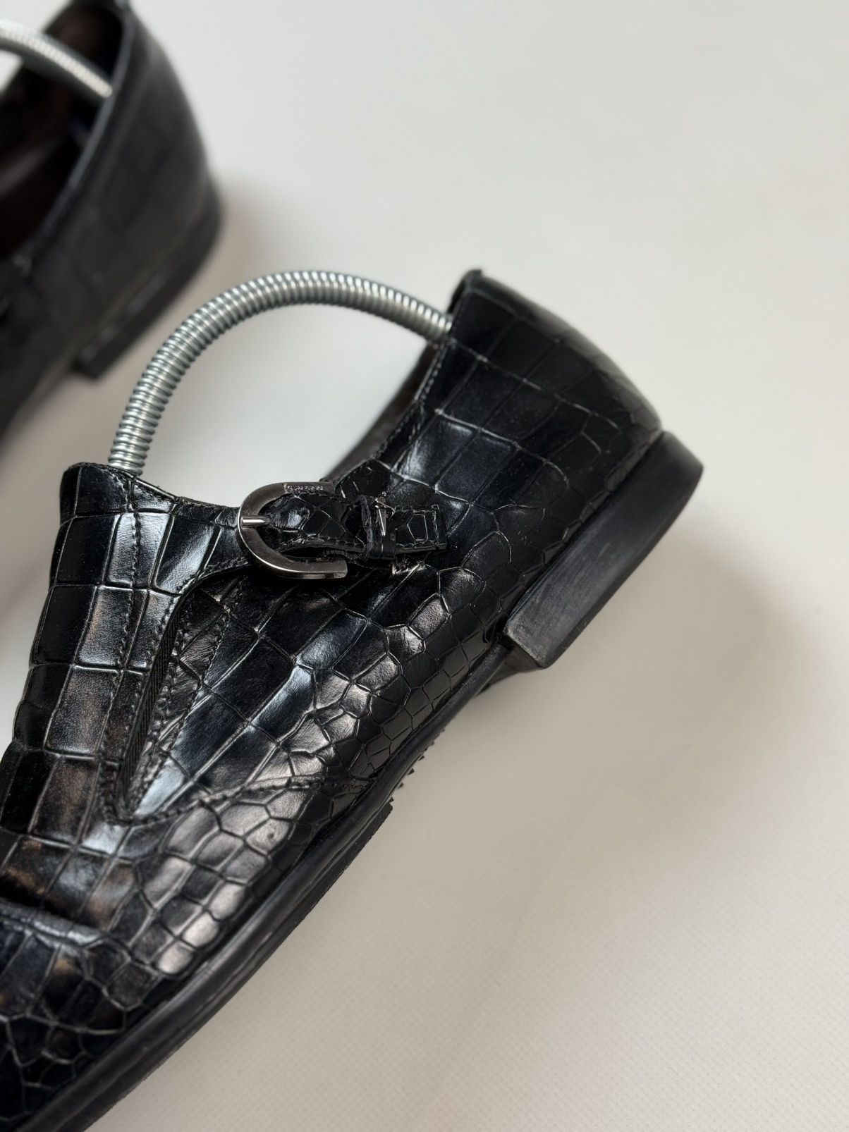 Other Cesare Paciotti Crocodile Leather Monk Strap Dress Shoes Size US 9 / EU 42 - 16 Thumbnail