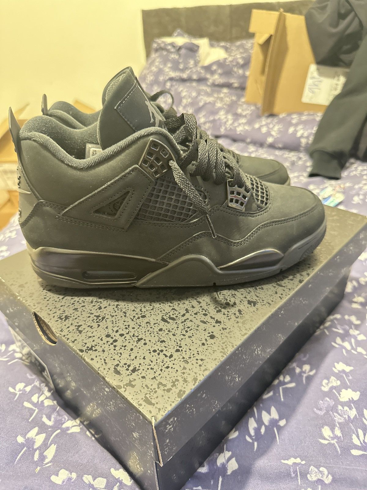 Jordan Brand Jordan 4 black cats 2025 Size US 9.5 / EU 42-43 - 15 Thumbnail