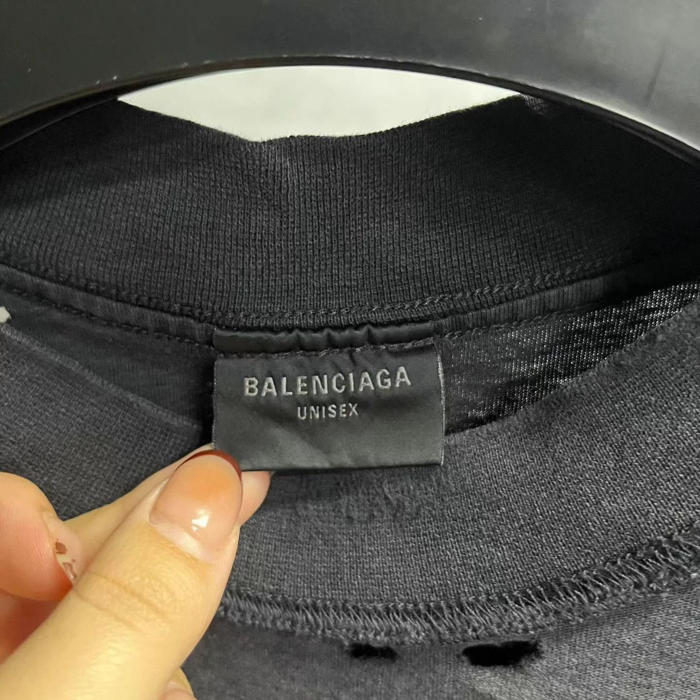 Balenciaga Balenciaga Black Logo Crew Short-Sleeve Tee M Size M / US 6-8 / IT 42-44 - 5 Thumbnail