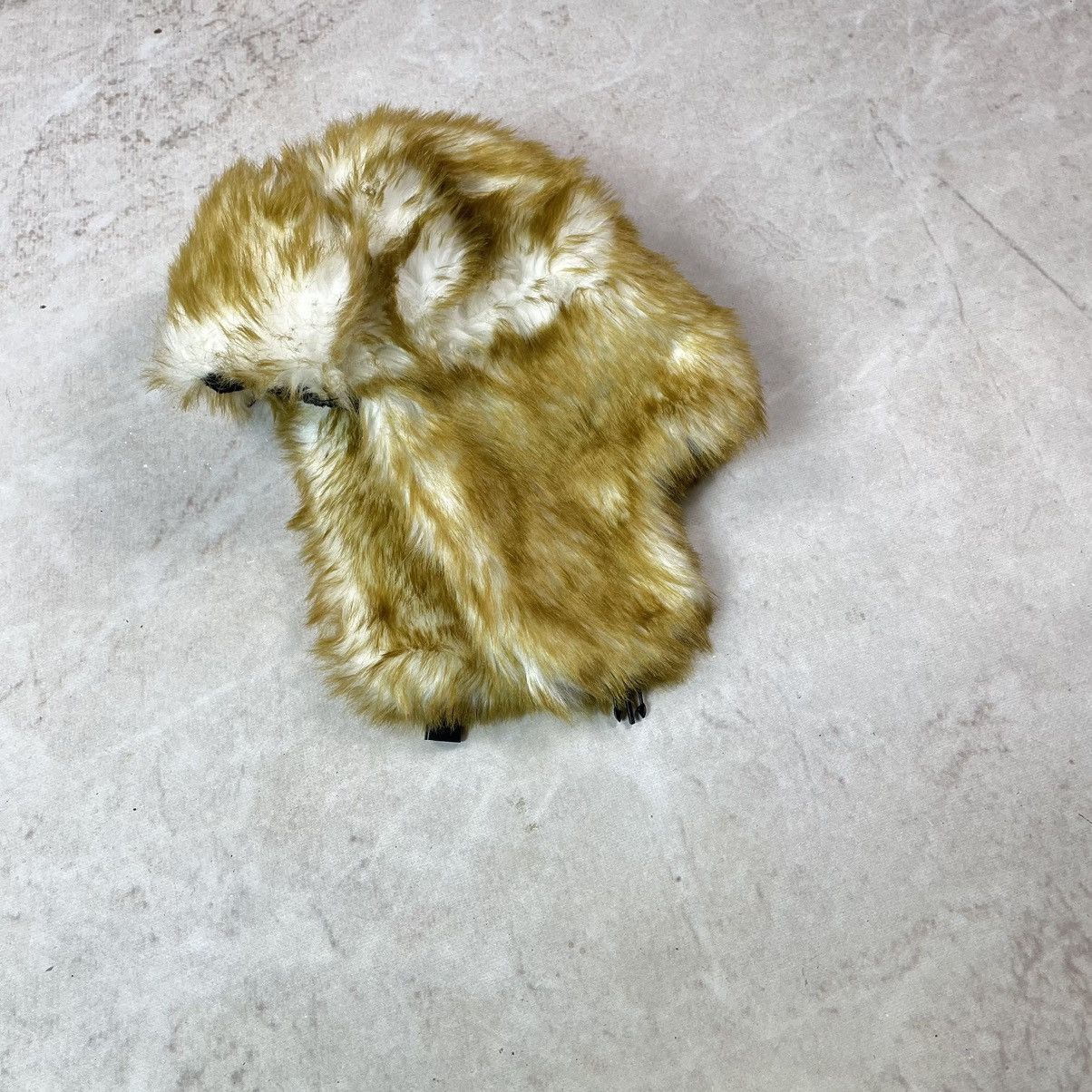 If Six Was Nine Y2K Fur Faux Fuzzy Trapper Mohair Orange Ushanka Hat Size ONE SIZE - 4 Thumbnail