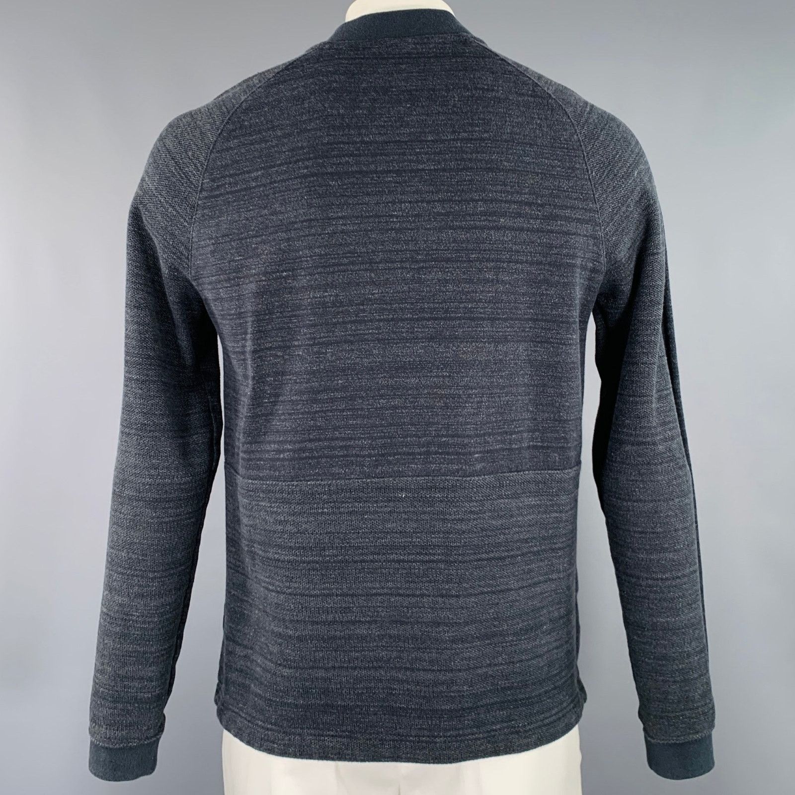 Nike NIKE L Grey White Logo Cotton Polyester Zip Up Sweatshirt Size US L / EU 52-54 / 3 - 3 Thumbnail