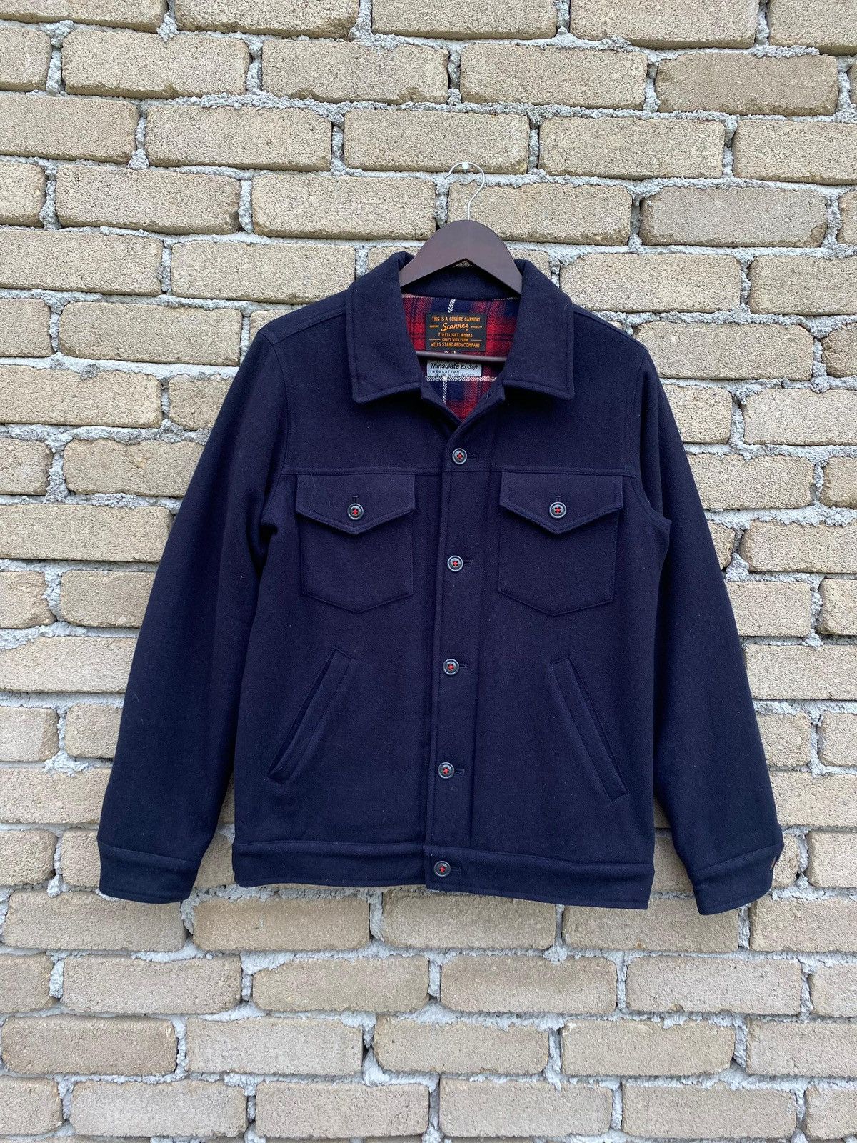 Japanese Brand Scanners Thinsulate Ex Soft Insulation Wool Jacket Size US L / EU 52-54 / 3 - 4 Thumbnail