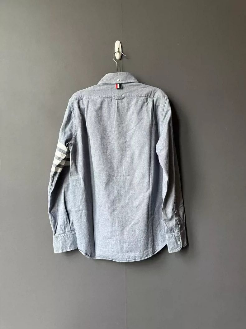 Thom Browne Thom Browne Blue sleeve-labeled shirt 2505-Nextarrow Size US M / EU 48-50 / 2 - 2 Thumbnail