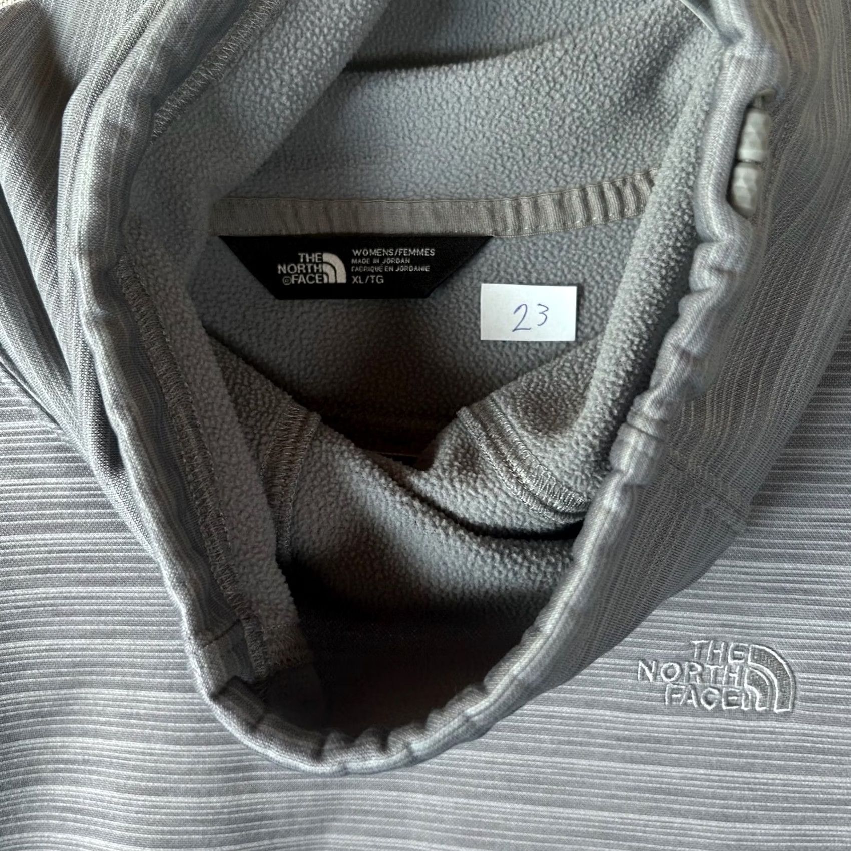 The North Face The North Face Womens XL Grey Space Dye Cowl Neck Fleece Pullover Sweatshirt Size XL / US 12-14 / IT 48-50 - 2 Thumbnail