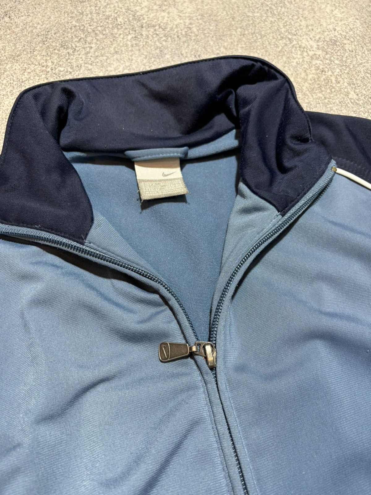 Nike × Vintage VINTAGE NIKE DRILL Y2K Full Zip Polyester Track Jacket Size US L / EU 52-54 / 3 - 7 Thumbnail