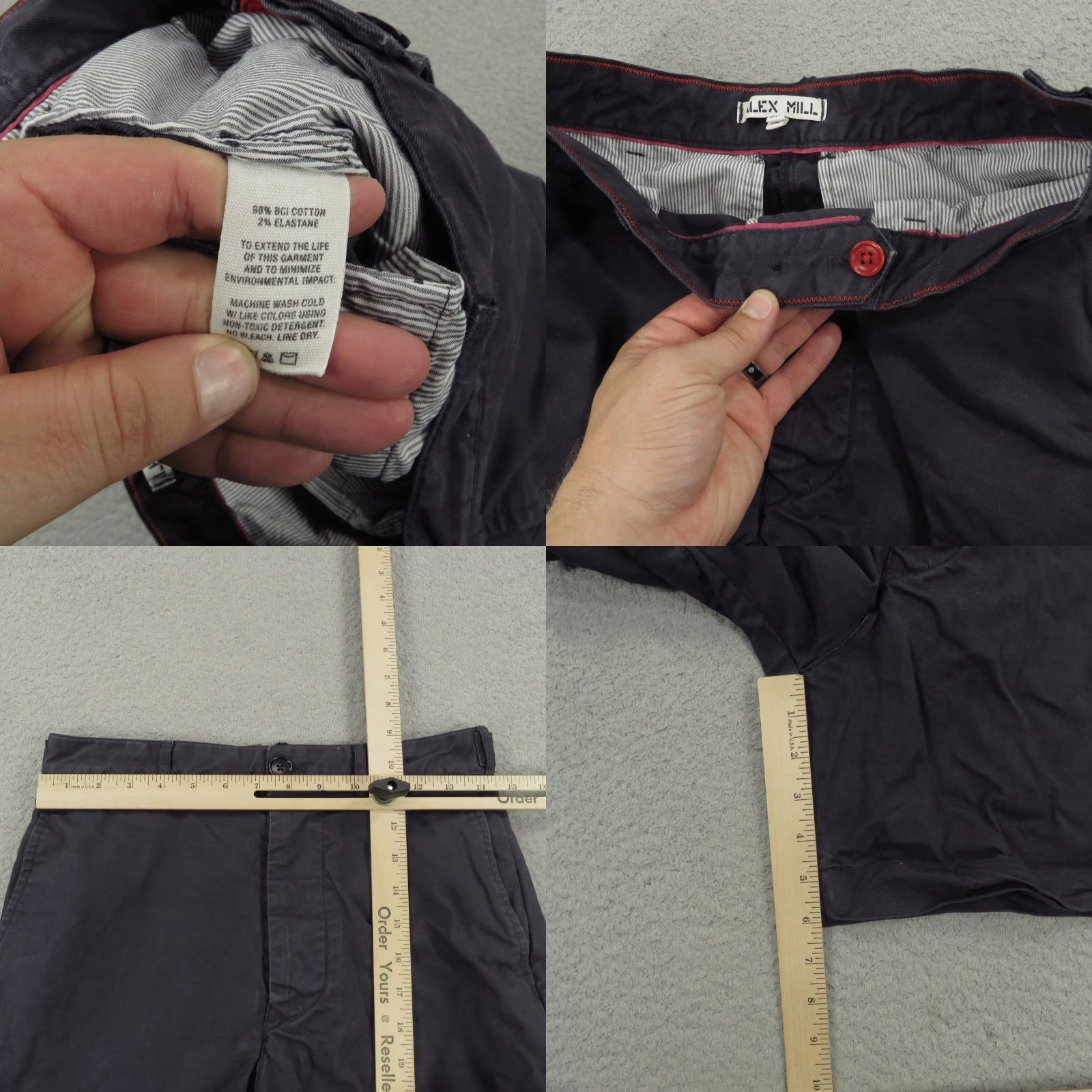 Alex Mill VINTAGE? (No) Alex Mill Shorts Mens 28 Navy Blue Garment Dyed Twill Chino Utility Flap Pocket Size US 28 / EU 44 - 8 Thumbnail