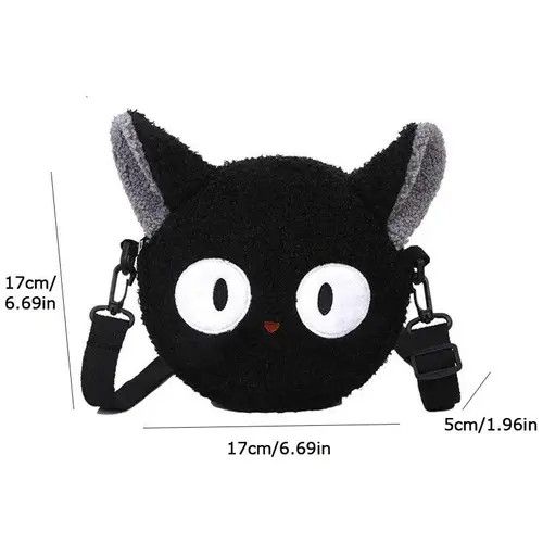 Other Black cartoon plush shoulder bag Size ONE SIZE - 5 Thumbnail