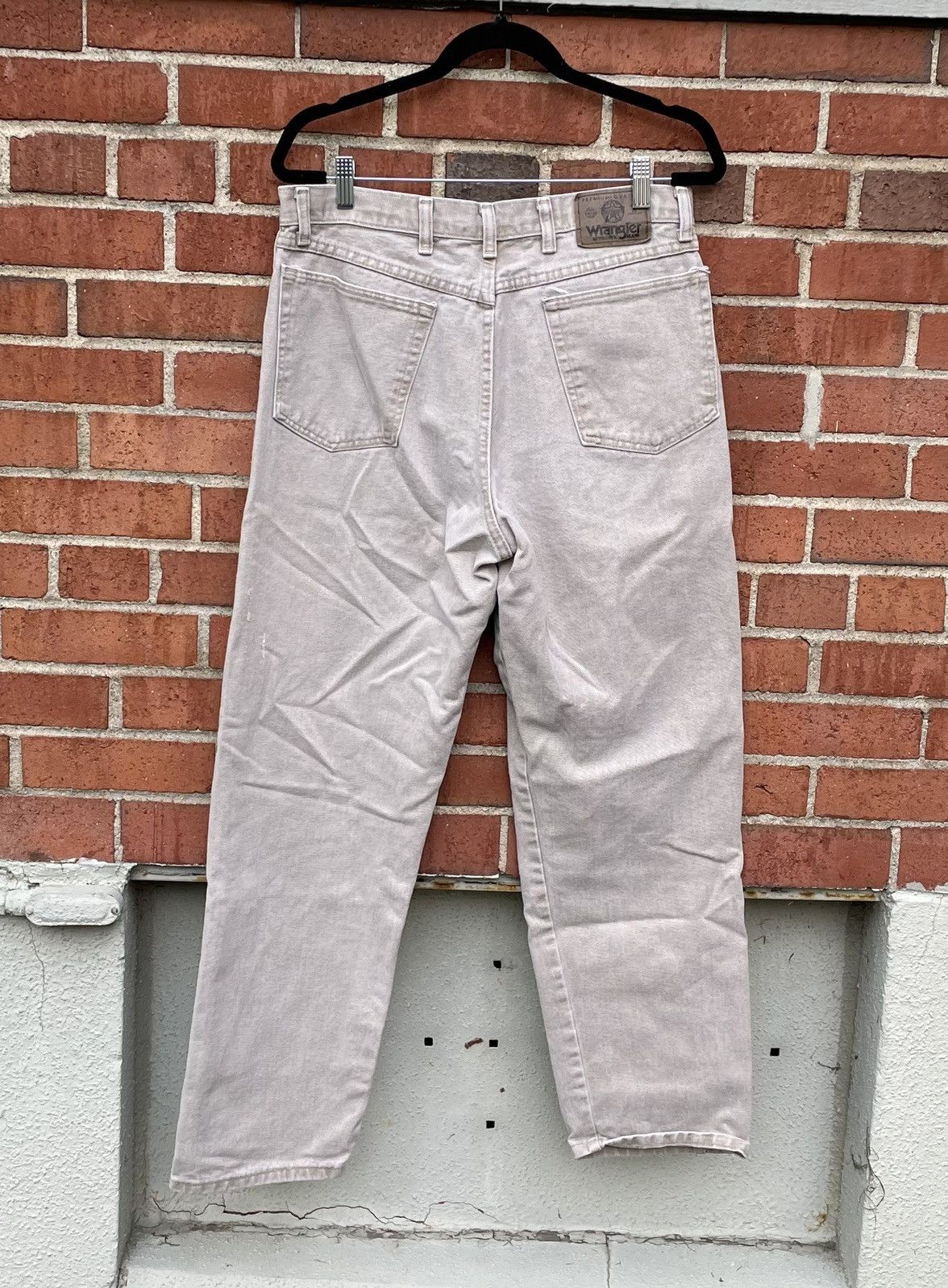Wrangler Vintage 90s Wrangler Denim Beige Straight Leg Jeans Size US 34 / EU 50 - 4 Thumbnail